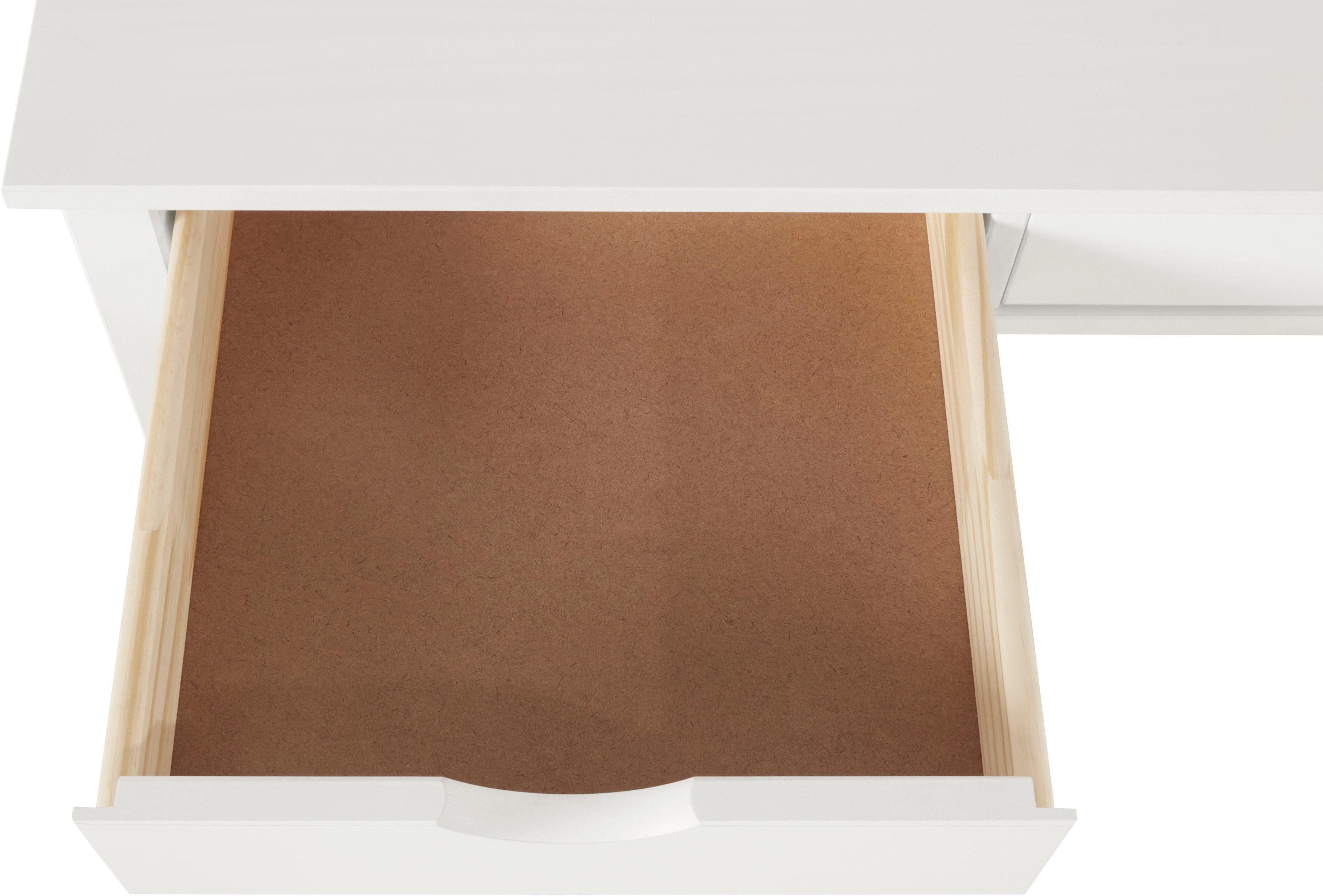 INOSIGN Bureau Gava massief grenenhout, voor het thuiskantoor, laptoptafel breedte 120 cm