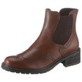 gabor chelsea-boots in comfortwijdte g (=wijd) bruin