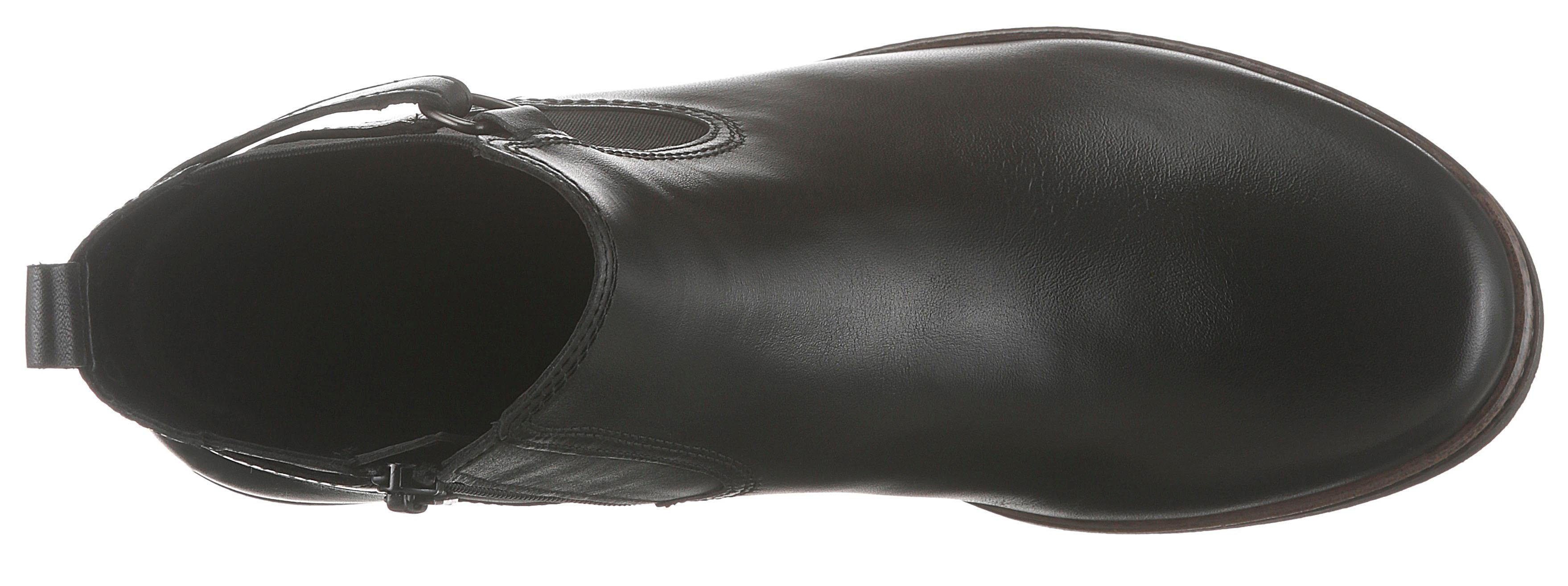 Gabor Chelsea-boots blokhak, enkellaarsje, businessmode met stretch inzet
