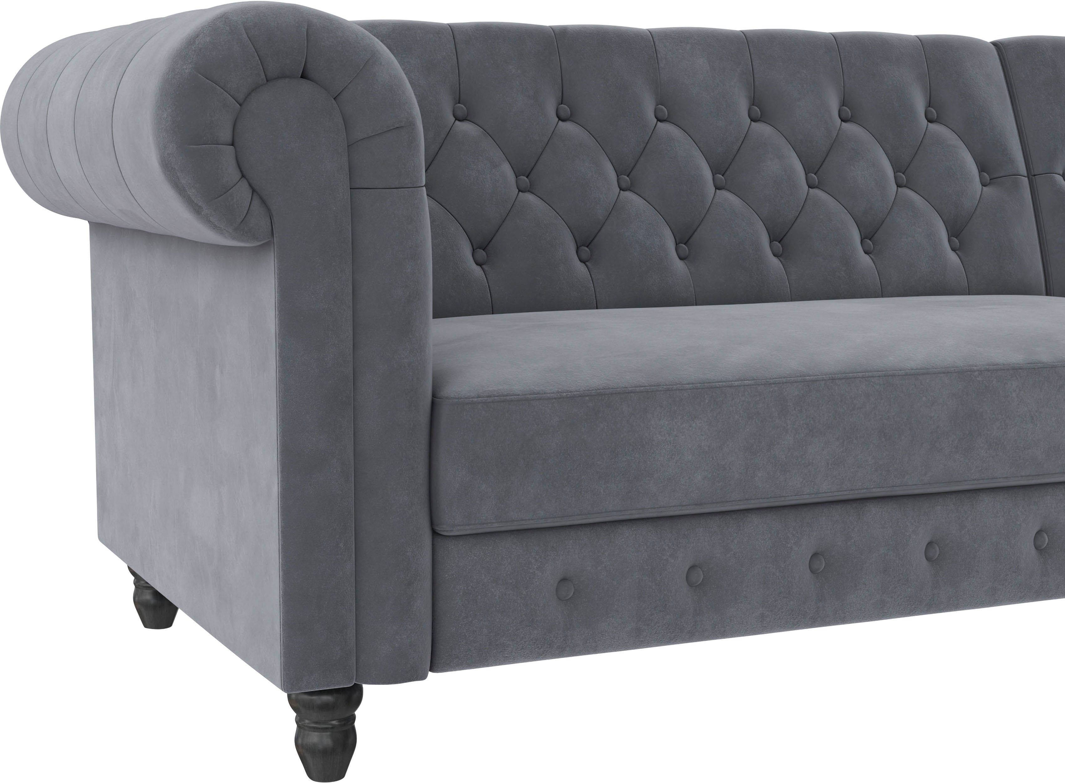 Dorel Home Hoekbank Felix, L-model, 241 cm (ligoppervlak108x195 cm), récamier verwisselbaar,