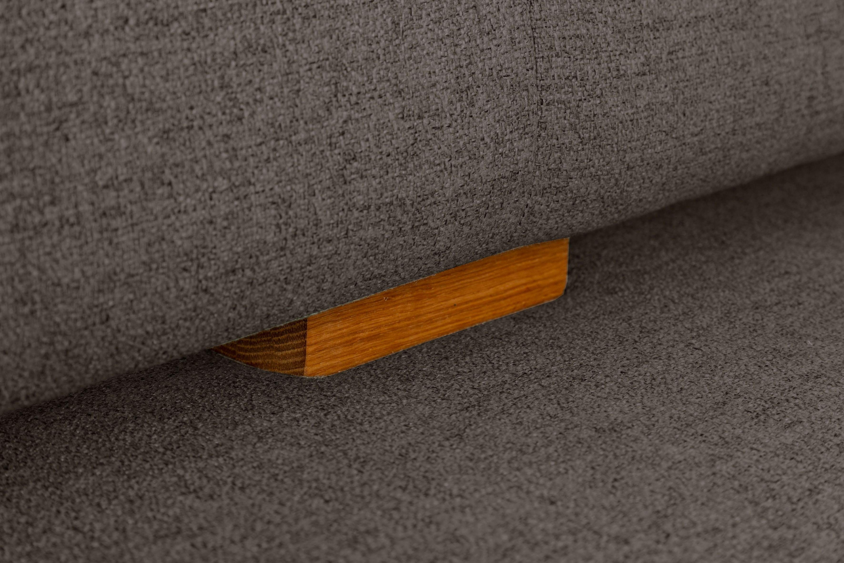 Home affaire Hoekbank Ponza gestoffeerde bank, eetkamerbank met massief houten frame, keukenbank in mooie kleuren, breedte 201x161 cm