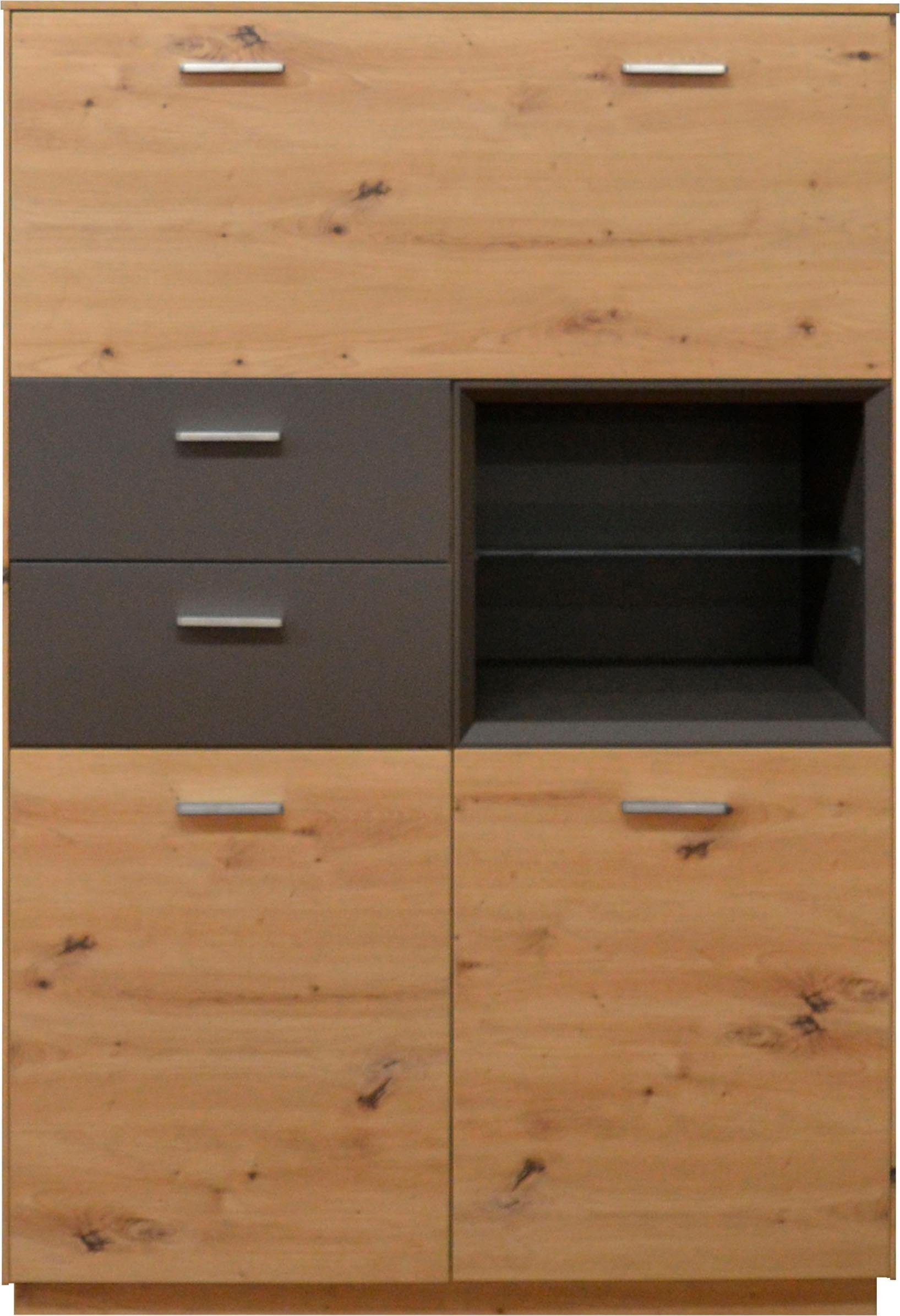 Mäusbacher Highboard FRAME Breedte 99 cm highboards beige