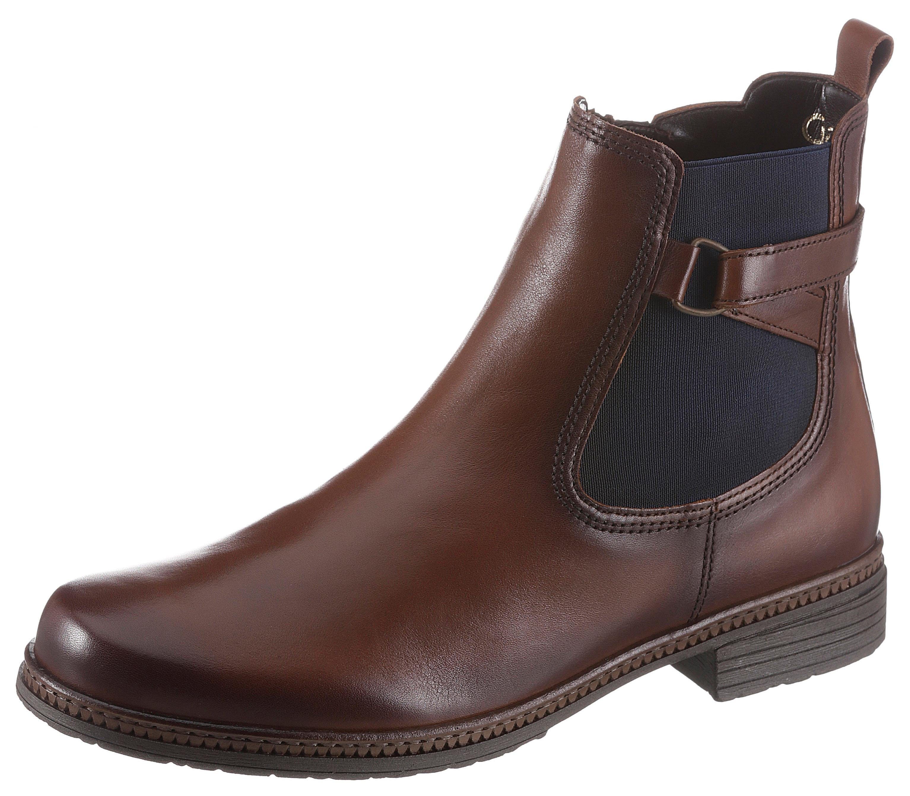 Gabor Chelsea-boots blokhak, enkellaarsje, businessmode met stretch inzet