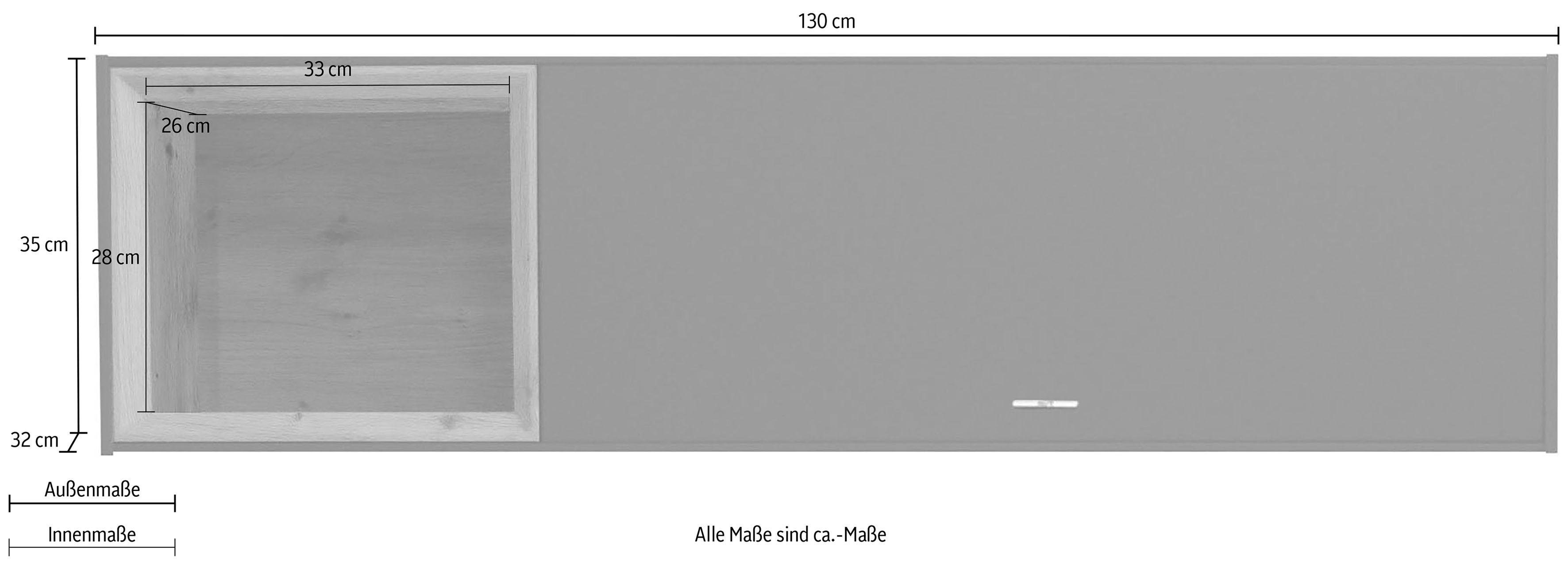 Mäusbacher Hangende vitrinekast FRAME Breedte 35