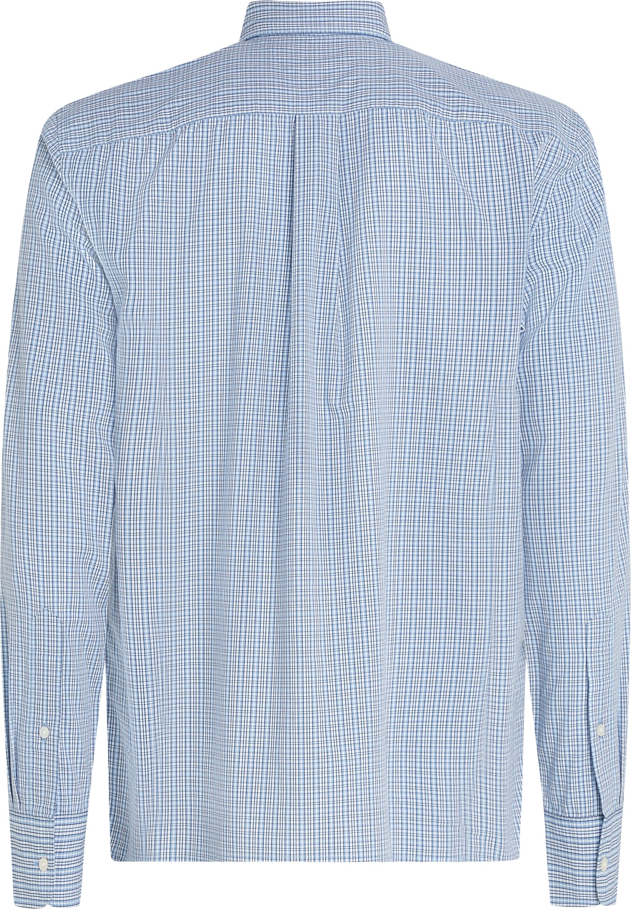 Tommy Hilfiger Overhemd met lange mouwen FLEX POPLIN SMALL TARTAN SHIRT