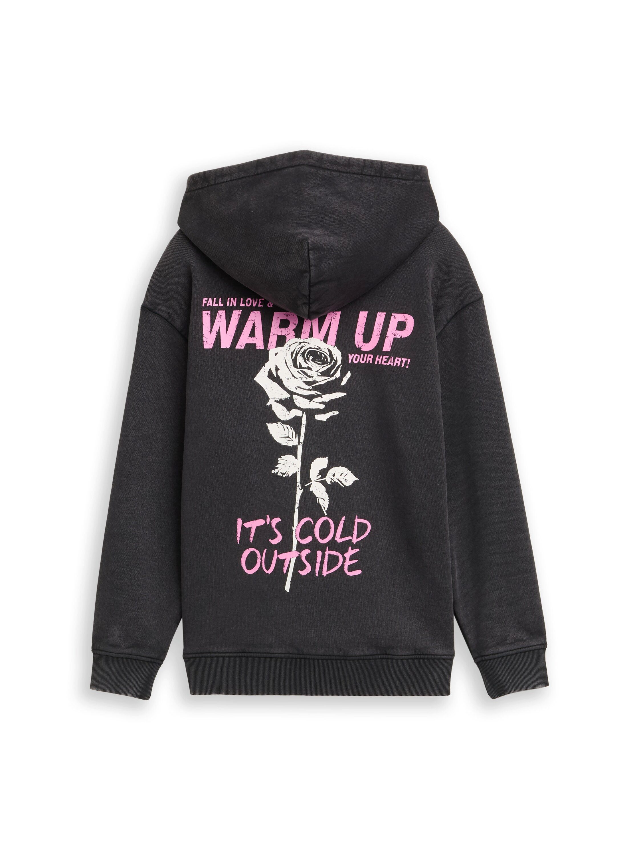 Tom Tailor Hoodie met print voor en achter