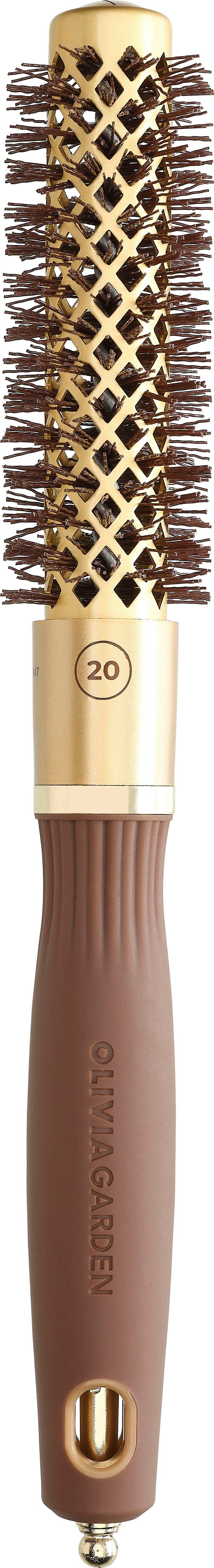 OLIVIA GARDEN Ronde borstel EXPERT BLOWOUT SHINE Wavy Bristles Gold&Brown