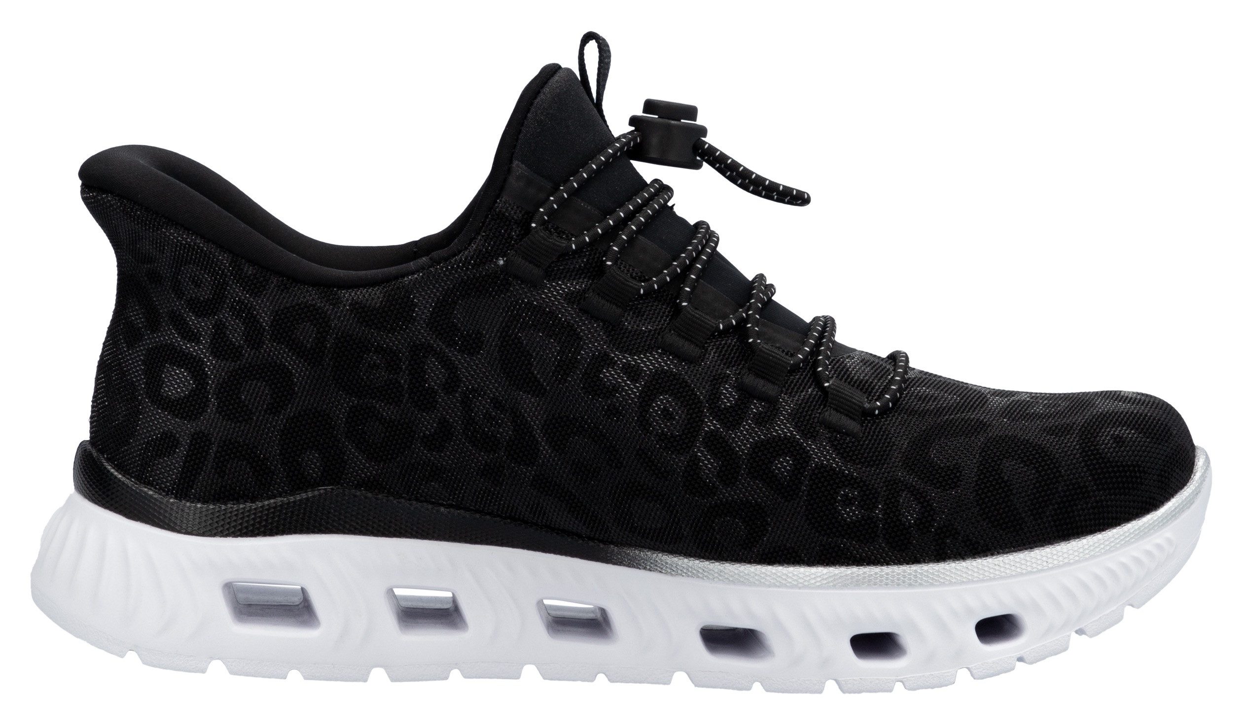 RIEKER Sport Slip-on sneakers , vrijetijdssneaker, instapschoen in leeuw-look, met memosoft binnenzool
