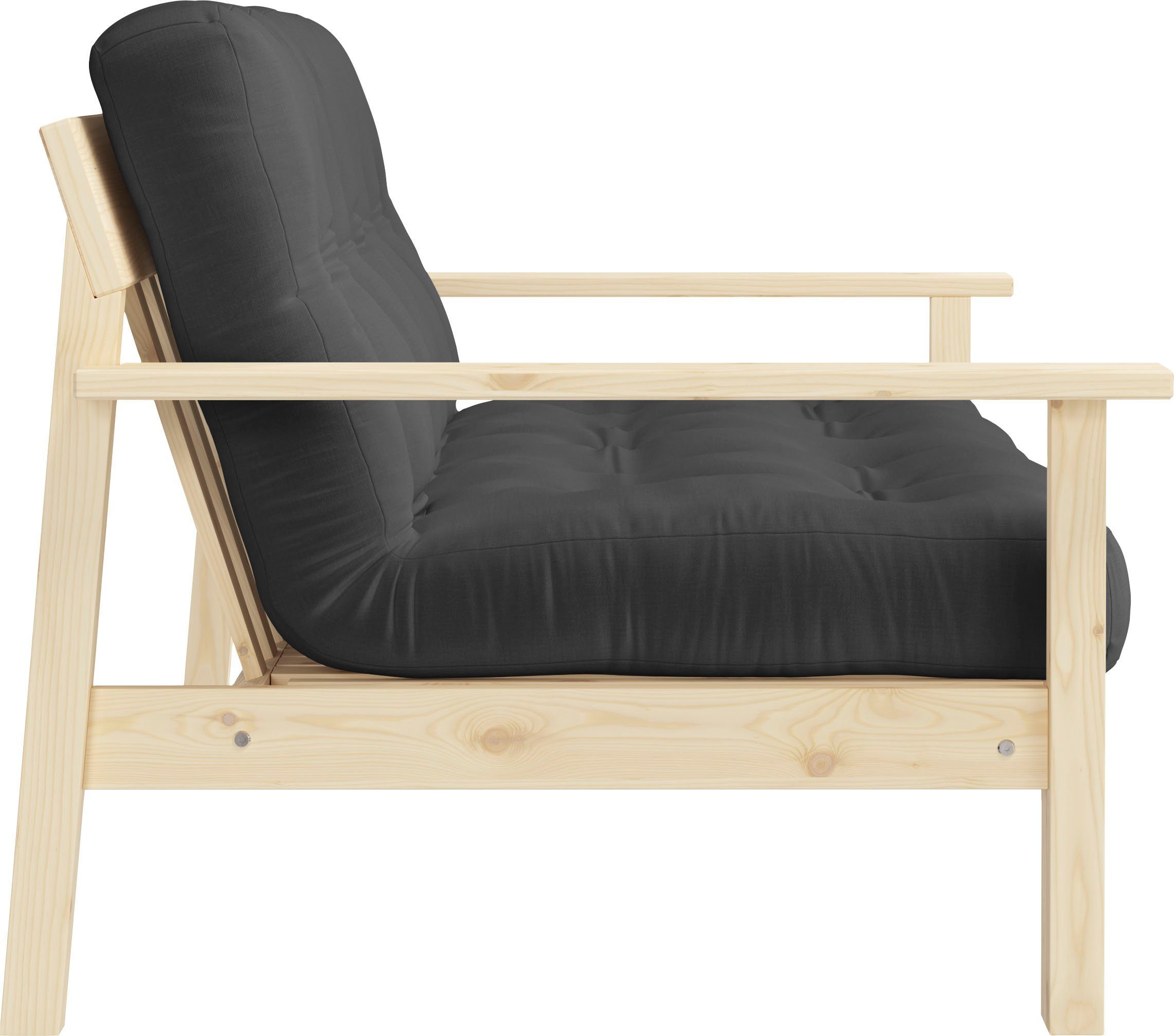 Karup Slaapbank Unwind Met houtstructuur, incl. futonmatras, ligoppervlak 130x190 cm