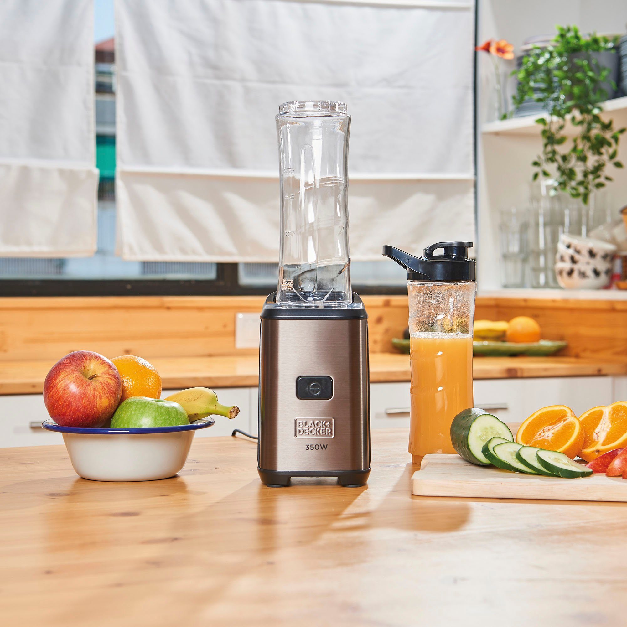 Black + Decker Blender BXJBA350E Smoothiemaker edelstaal