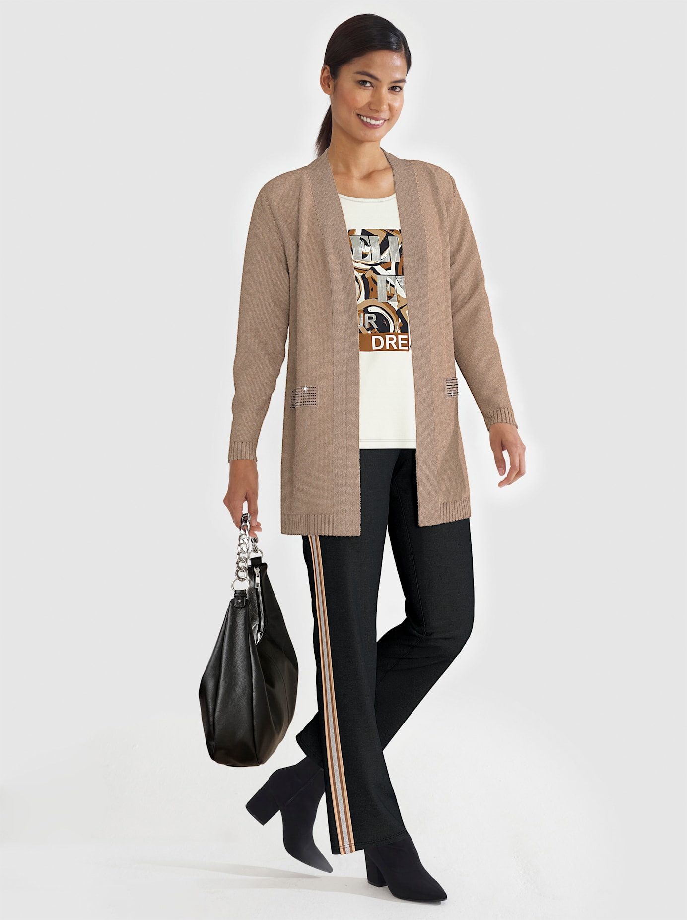 Classic Inspirationen Lang vest dames lange vesten maat 52 bruin