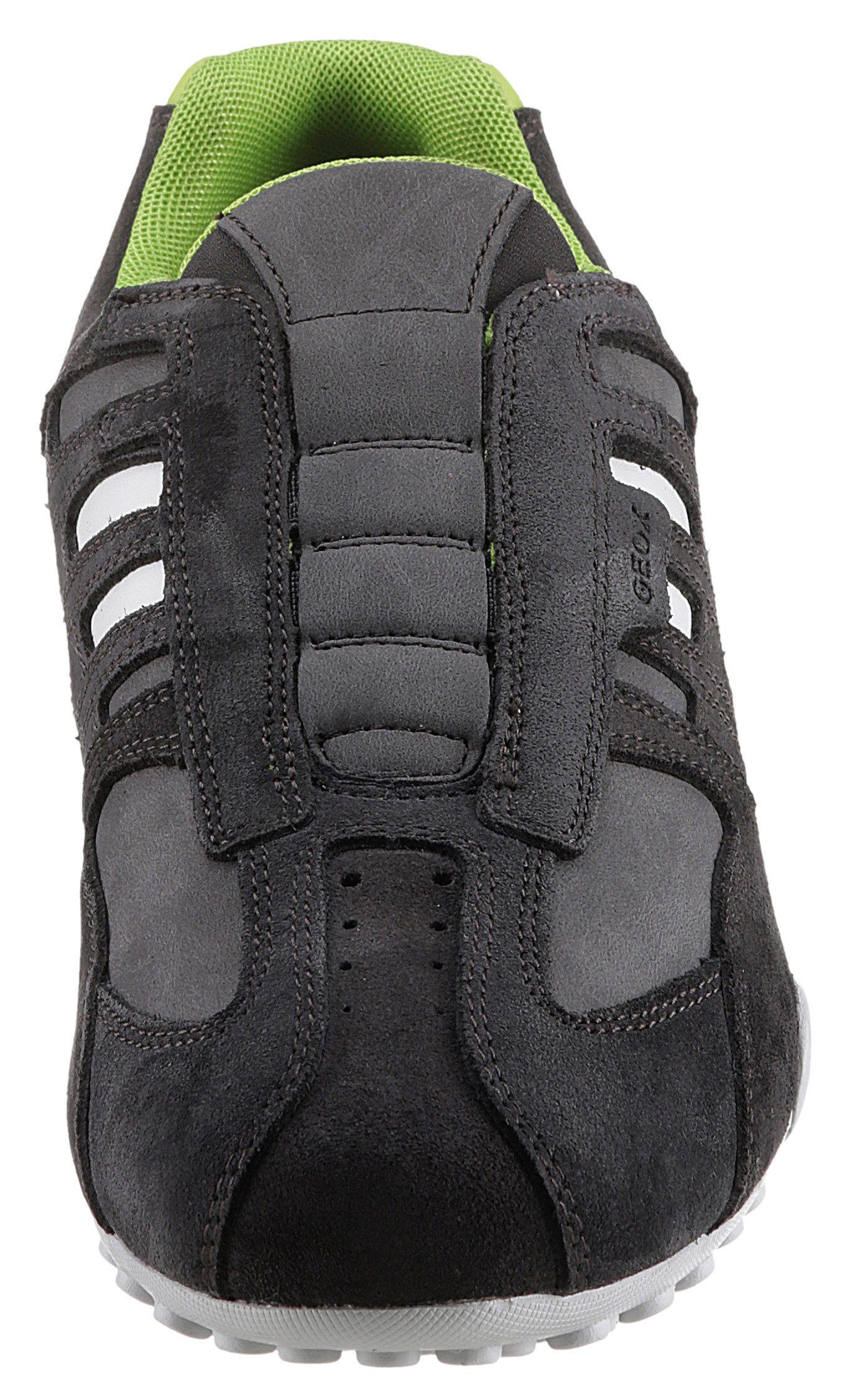 Geox Slip-on sneakers UOMO SNAKE B Vrijetijdsschoen, lage schoen, veterschoen in materiaal-mix