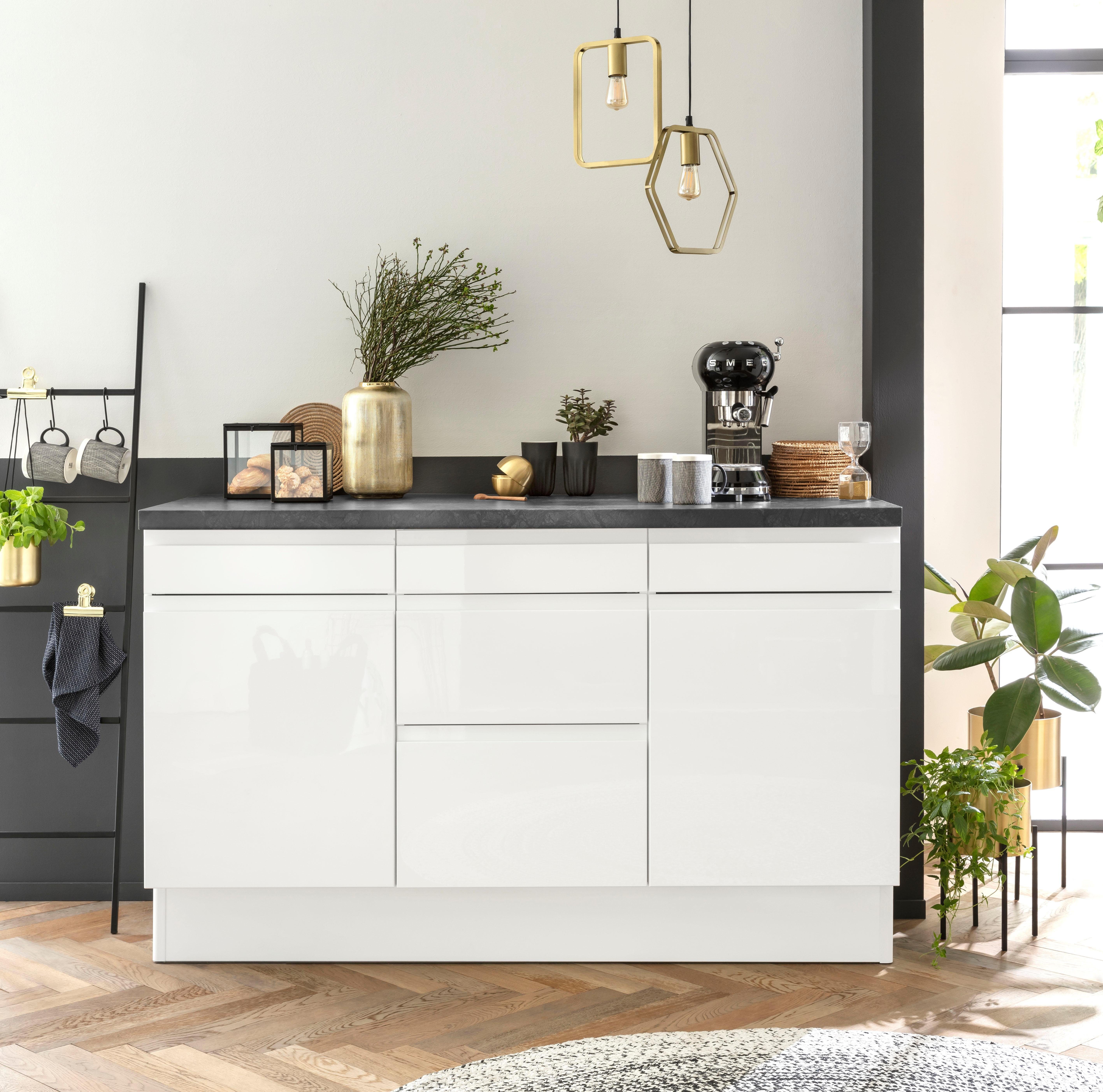 OPTIFIT Onderkast Avio Hoogglansfronten en in hoogte verstelbare poten, breedte 150 cm