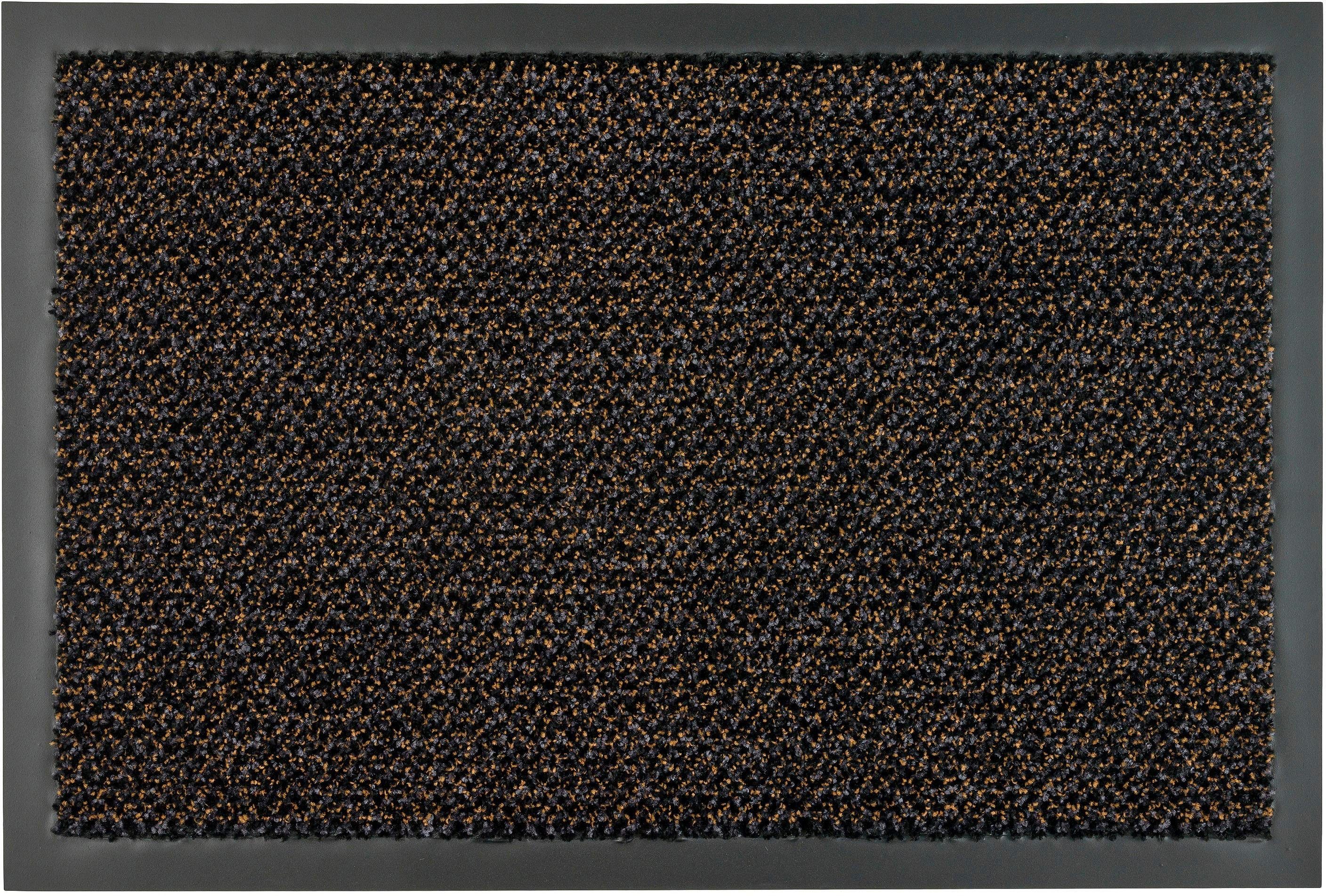 ASTRA Mat Grafiet 635 Inloopmat, geschikt voor binnen en buiten deurmatten maat 60 cm x 90 cm x 8 mm bruin