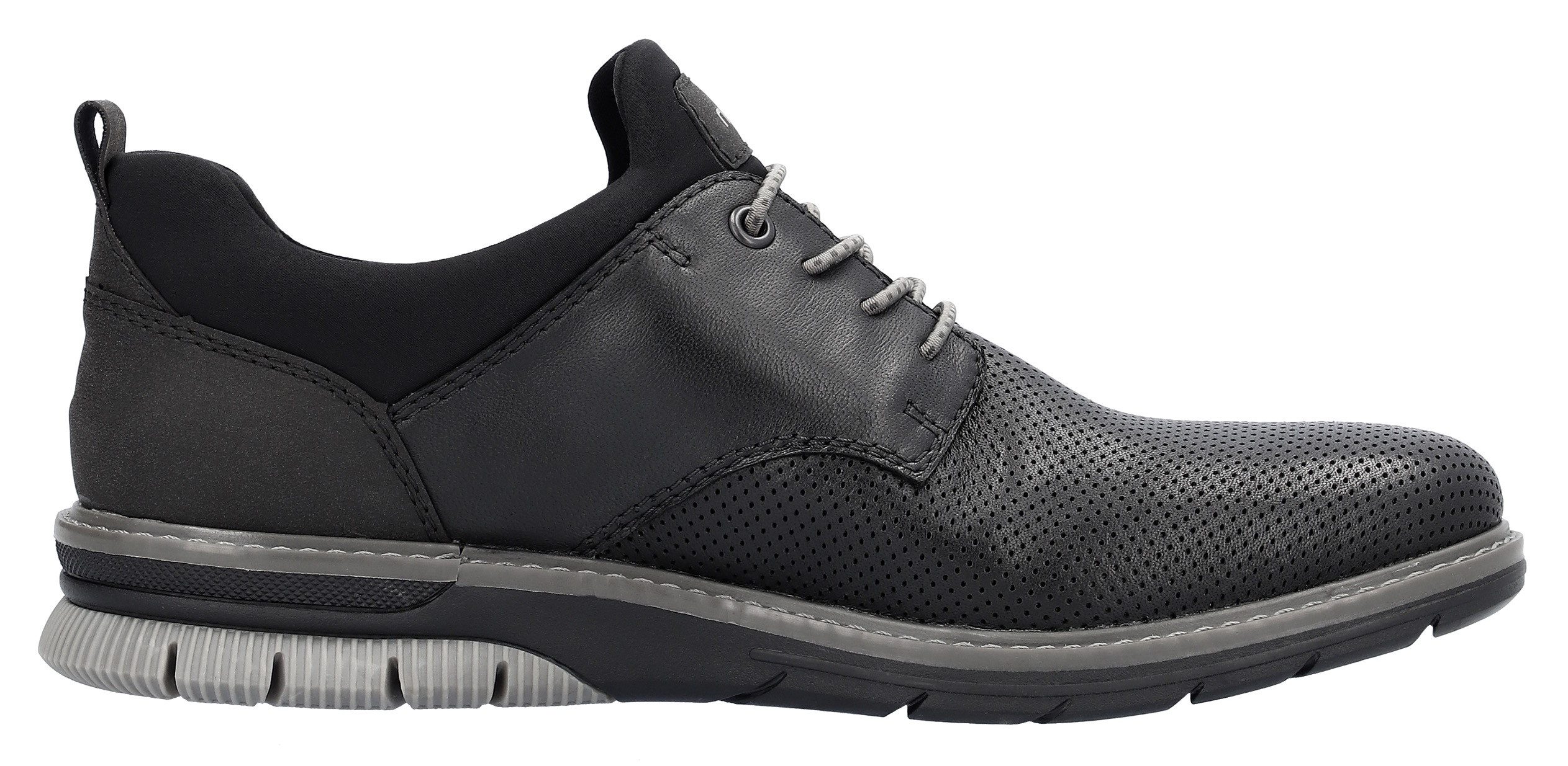 Rieker Slip-on sneakers Business schoen, slipper, feestdagsschoen met elastische veters