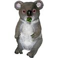 casa collection by jaenig dierfiguur koala eet bladeren, hoogte: 22 cm grijs