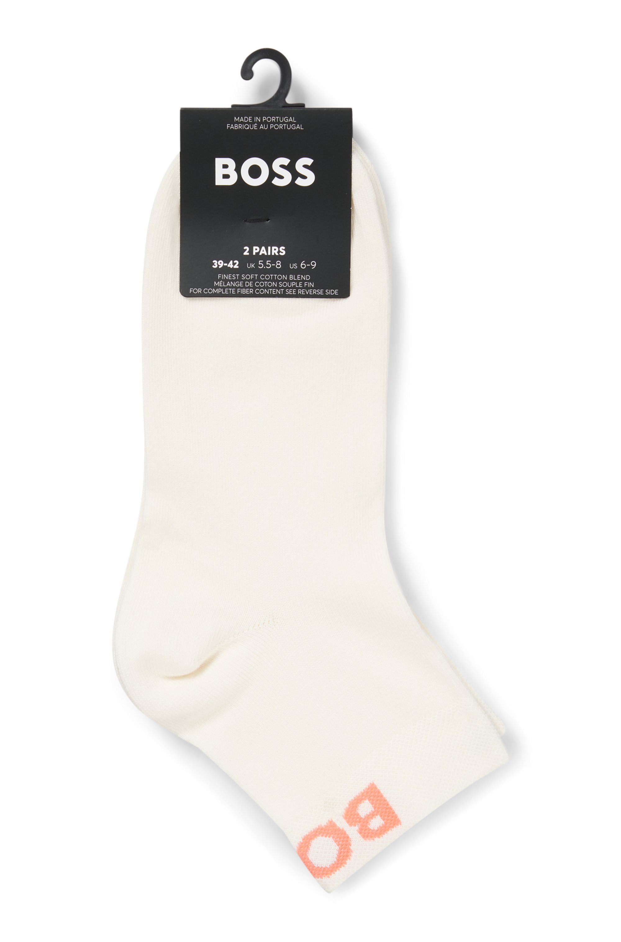 BOSS Vrijetijdssokken 2P SH Logo CC W met gebreid boss logo-tekst (set, 2 paar, 2 stuks)