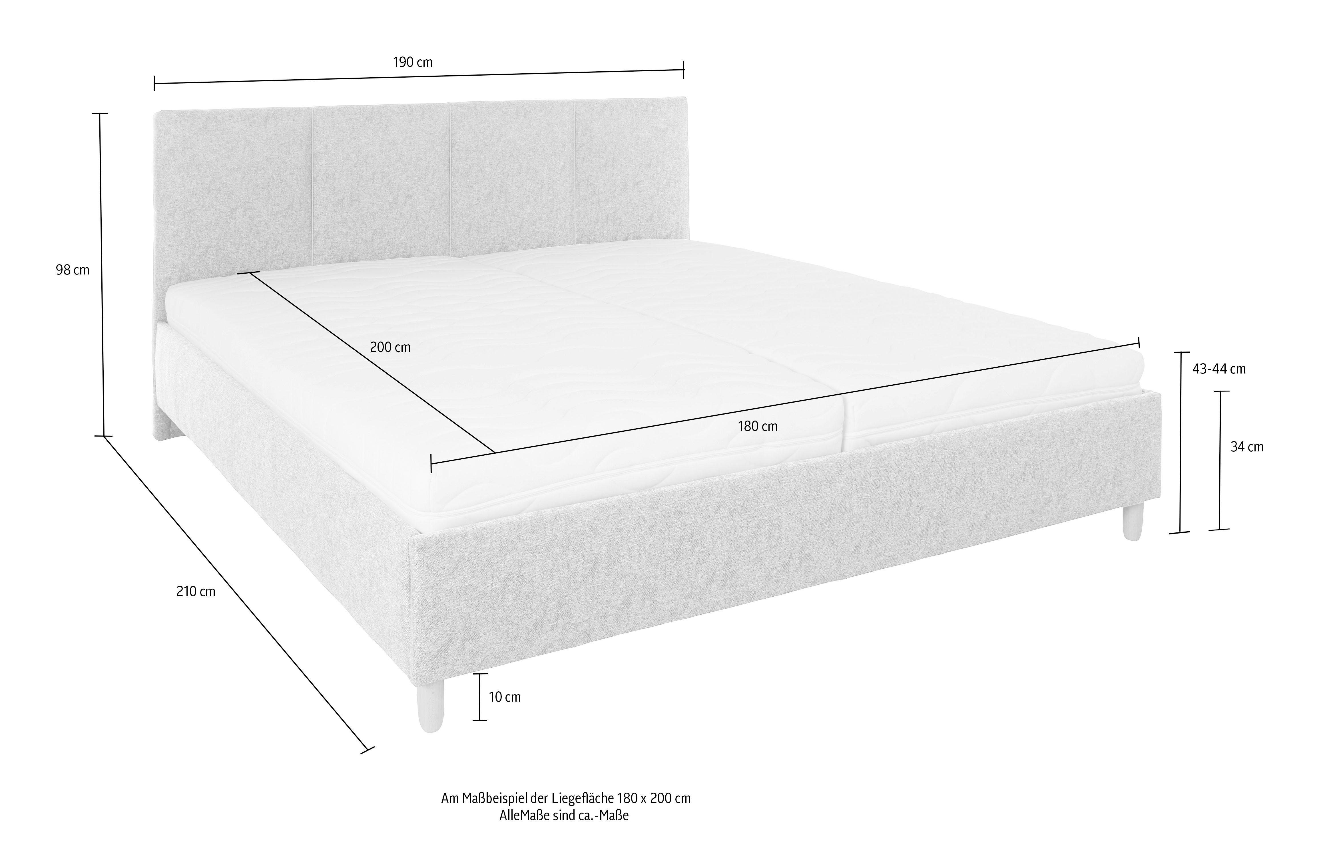 Westfalia Polsterbetten Gestoffeerd bed