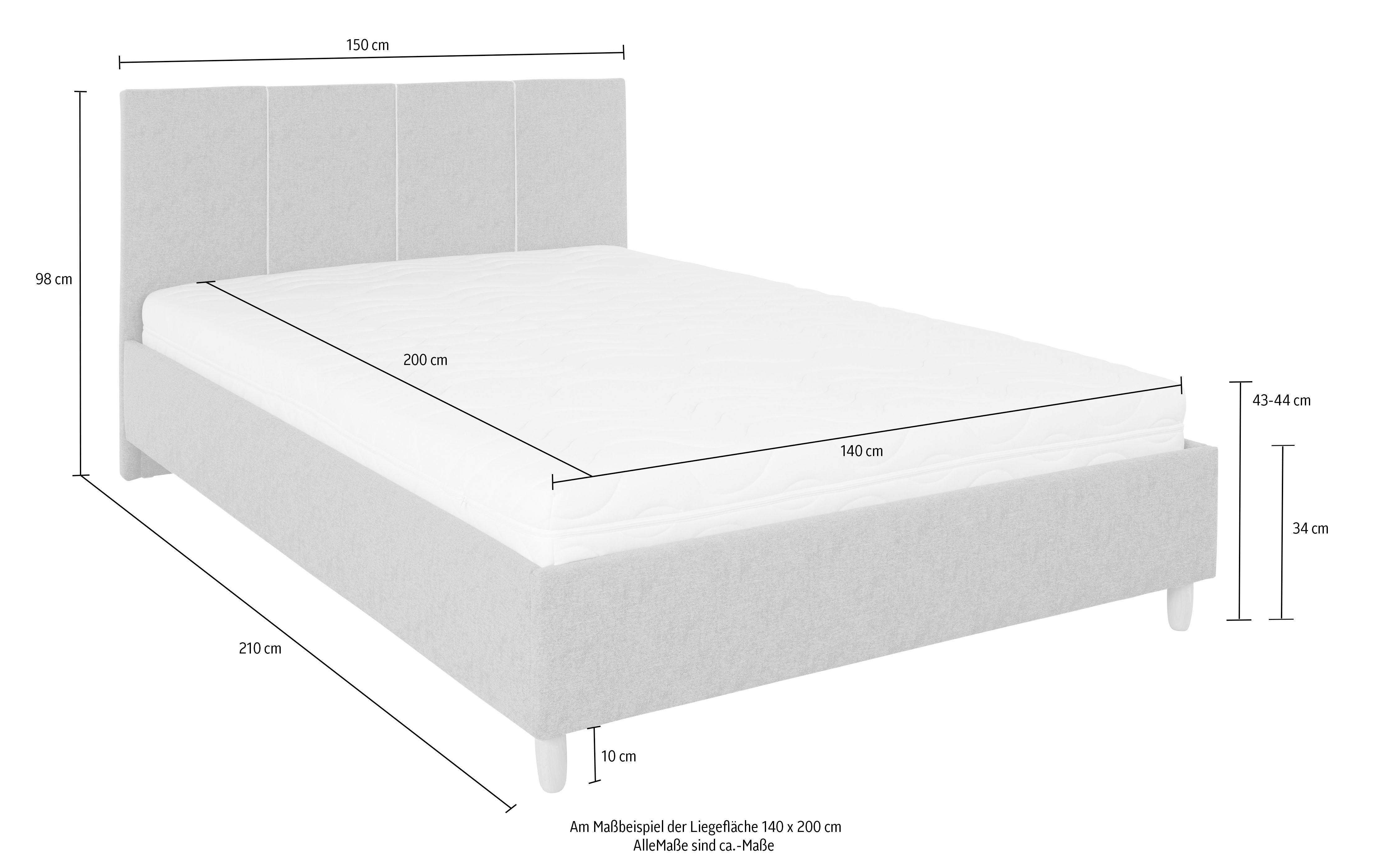 Westfalia Polsterbetten Gestoffeerd bed
