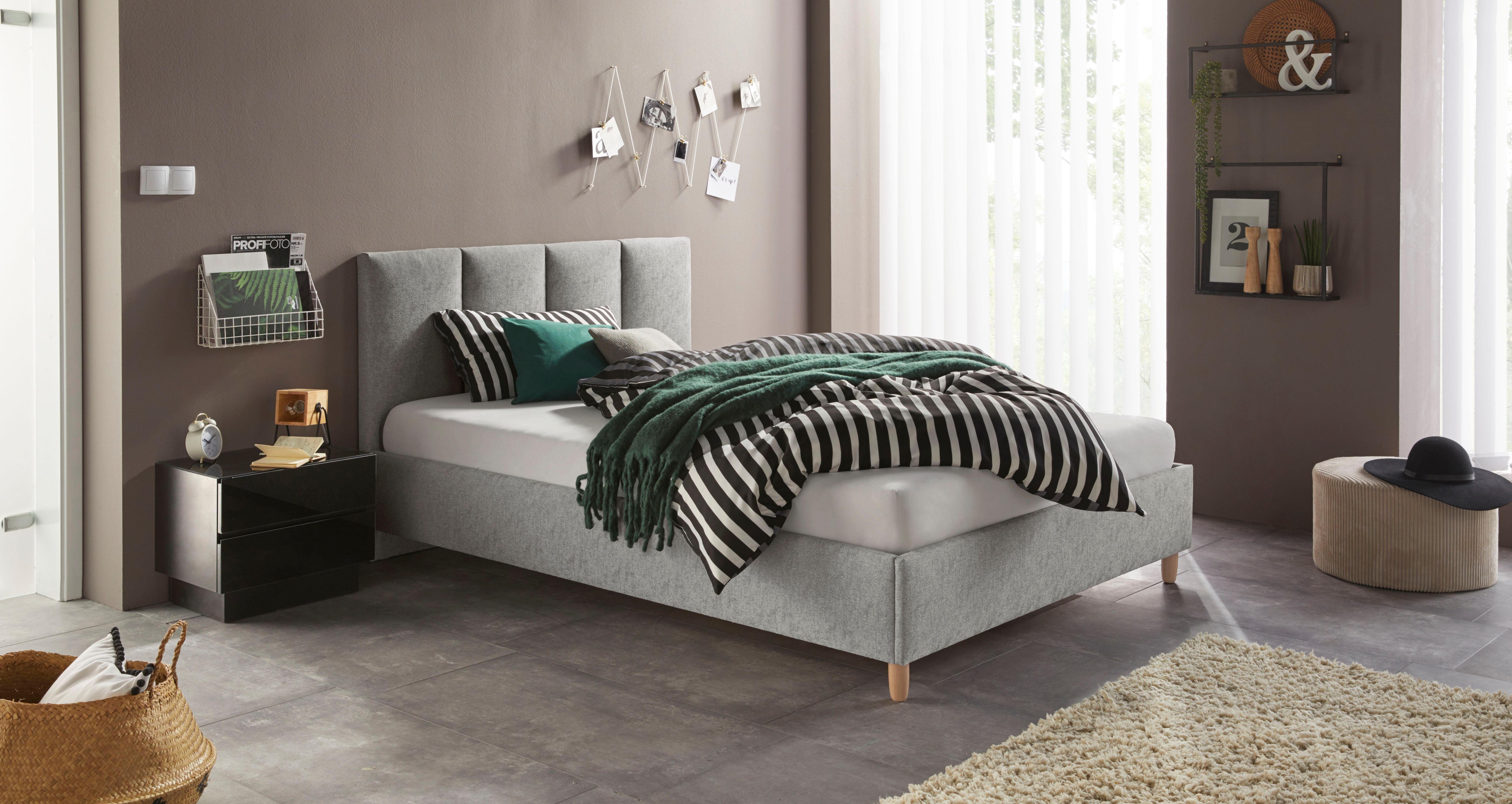 Westfalia Polsterbetten Gestoffeerd bed bedden grijs