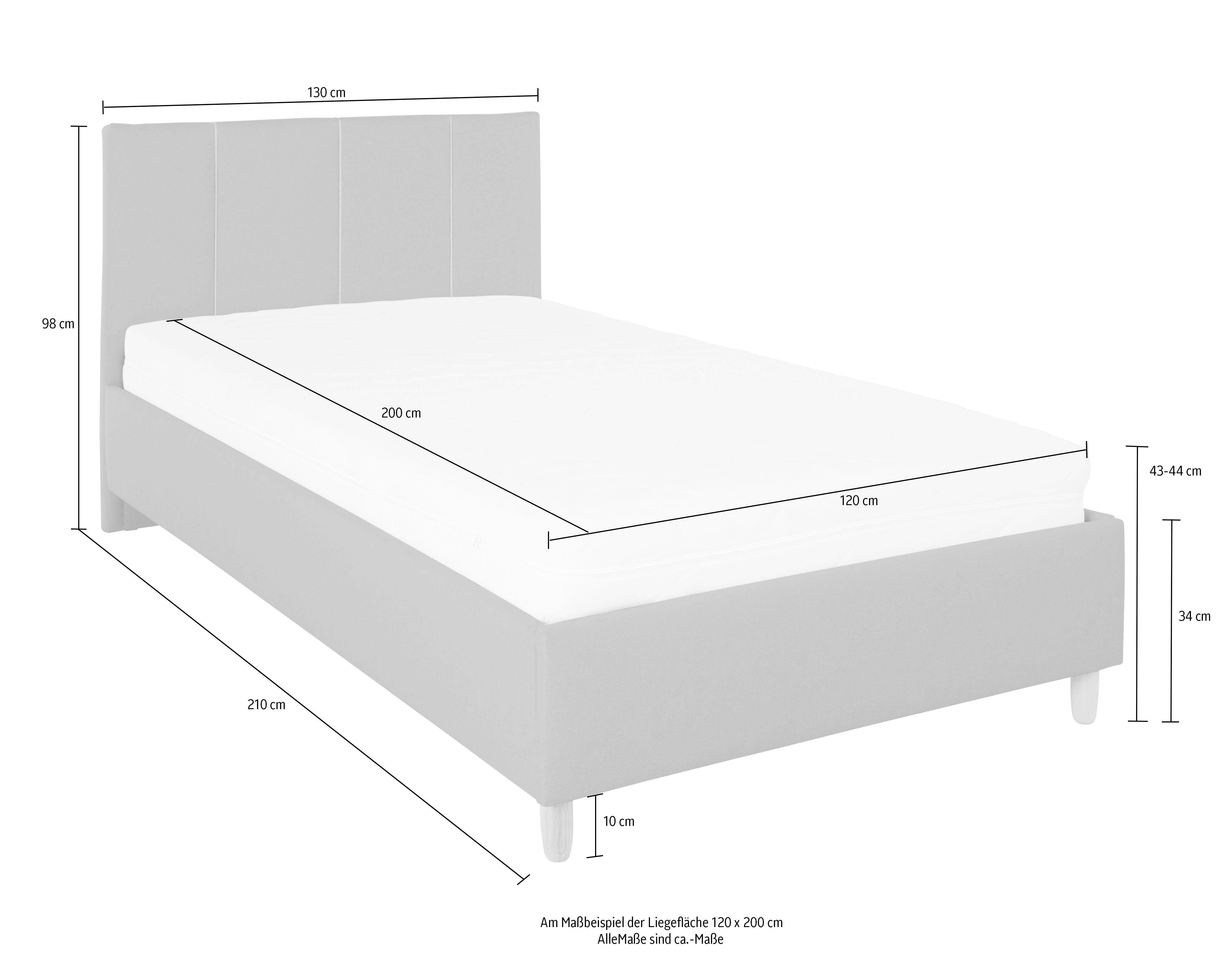 Westfalia Polsterbetten Gestoffeerd bed