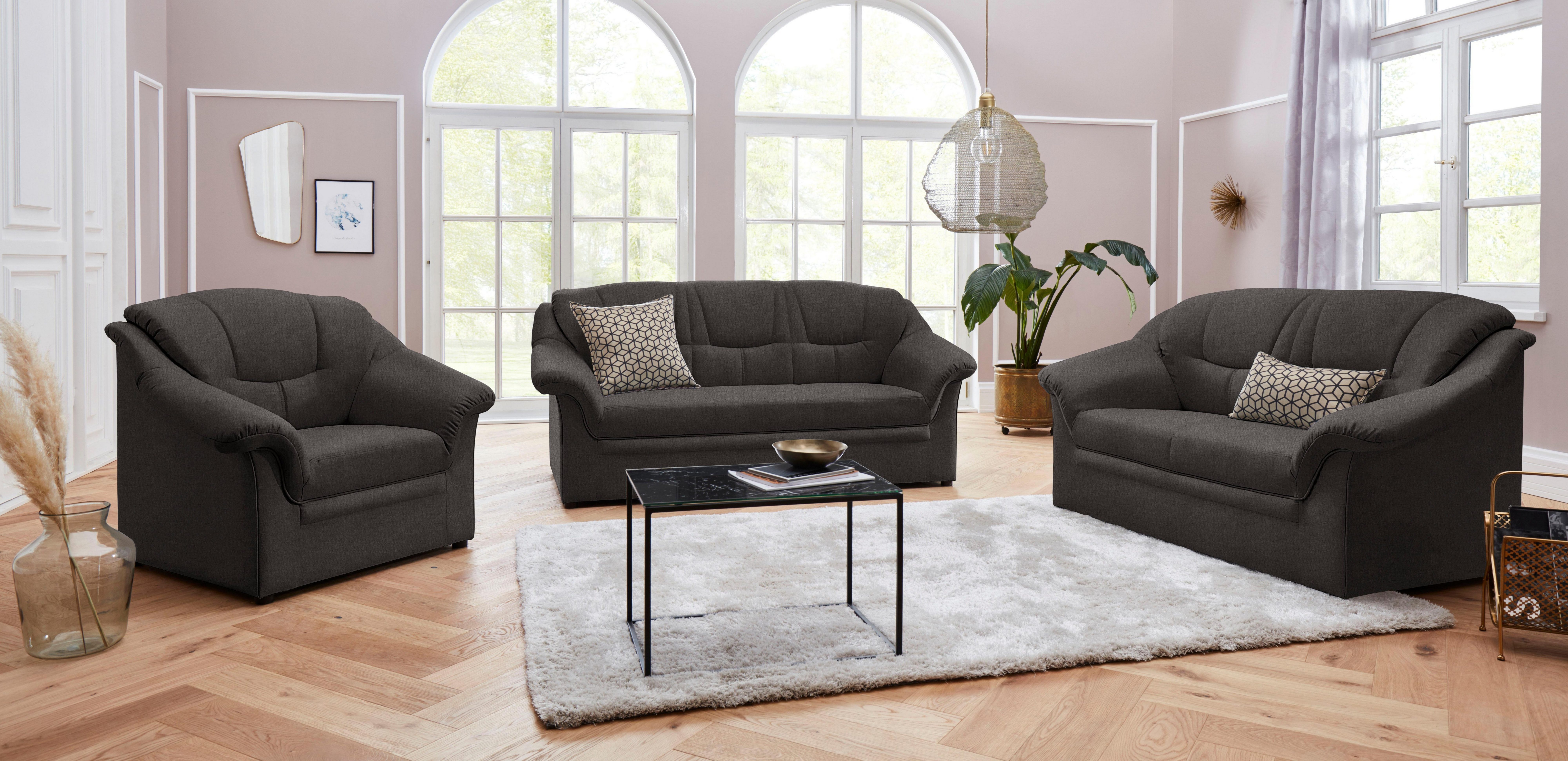 DOMO collection Fauteuil Mezia comfortabel en tijdloos, comfortabele armleuningen
