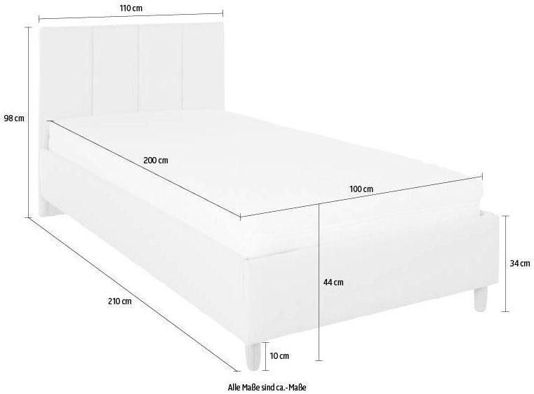 Westfalia Polsterbetten Gestoffeerd bed