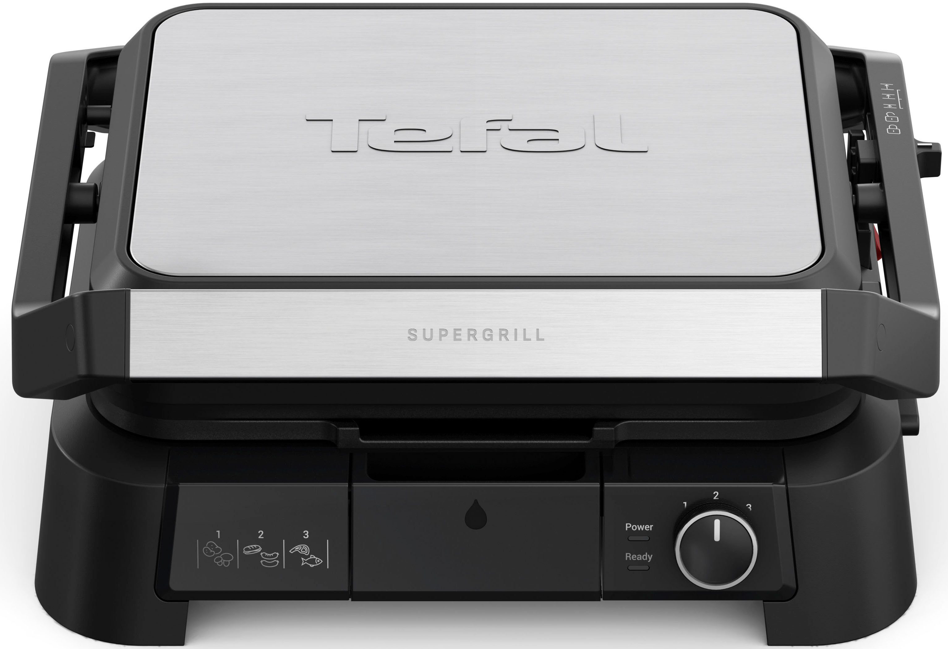 Tefal Contactgrill SuperGrill 3in1, Kontaktgrill, Barbeque-, Ofenposition, 3 Temperaturen
