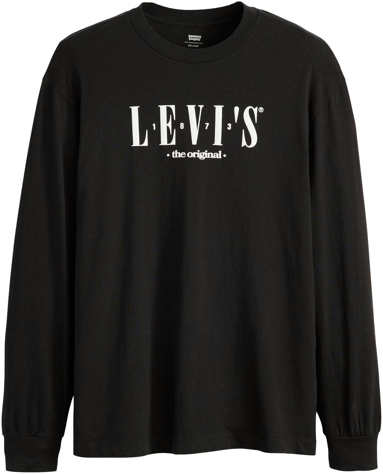 Levi's® Shirt met lange mouwen met een logo-opschrift