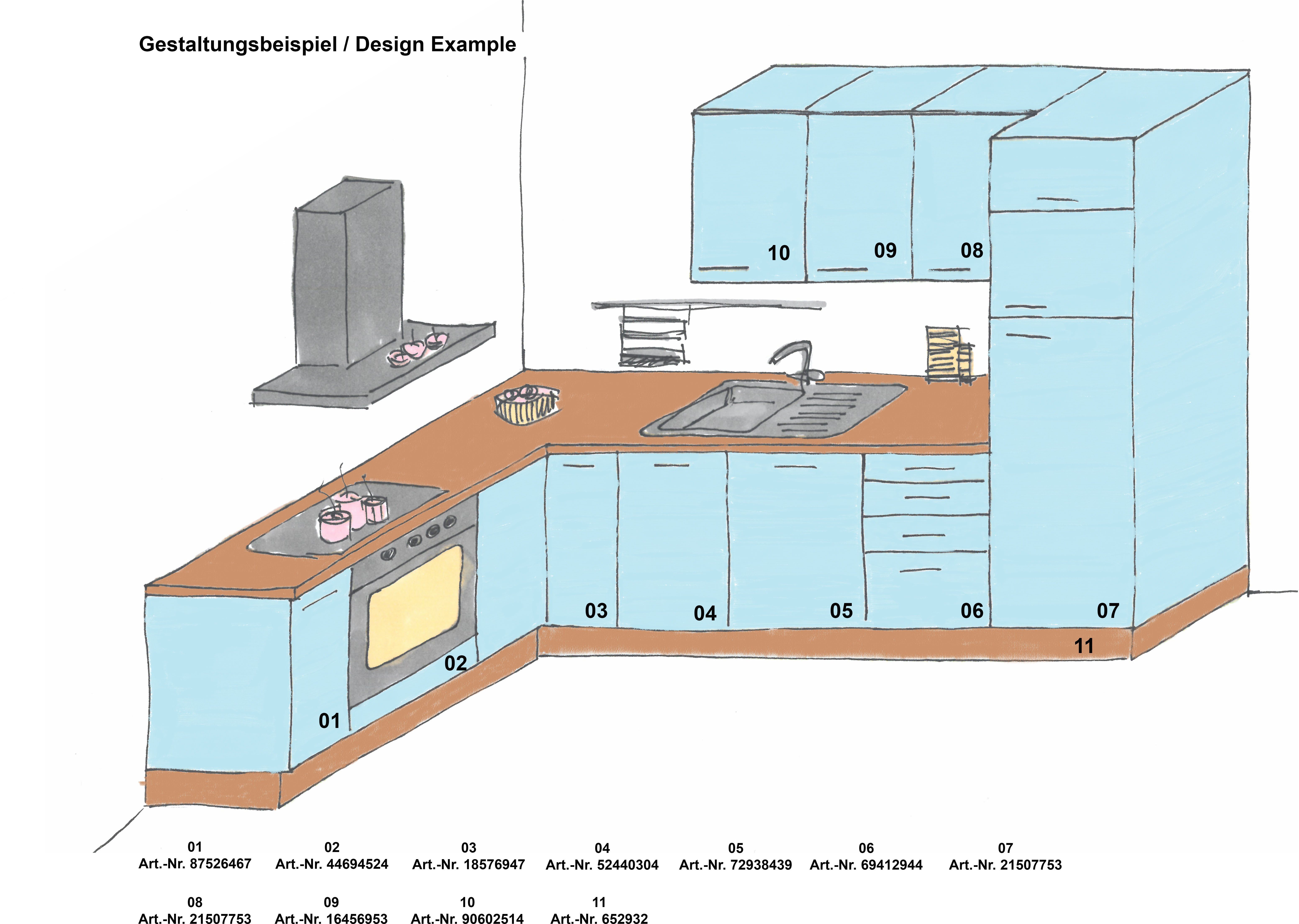OPTIFIT Apothekerskast Cara met 2 volledig uittrekbare laden en 5 legplanken, in hoogte verstelbare poten, breedte 30 cm