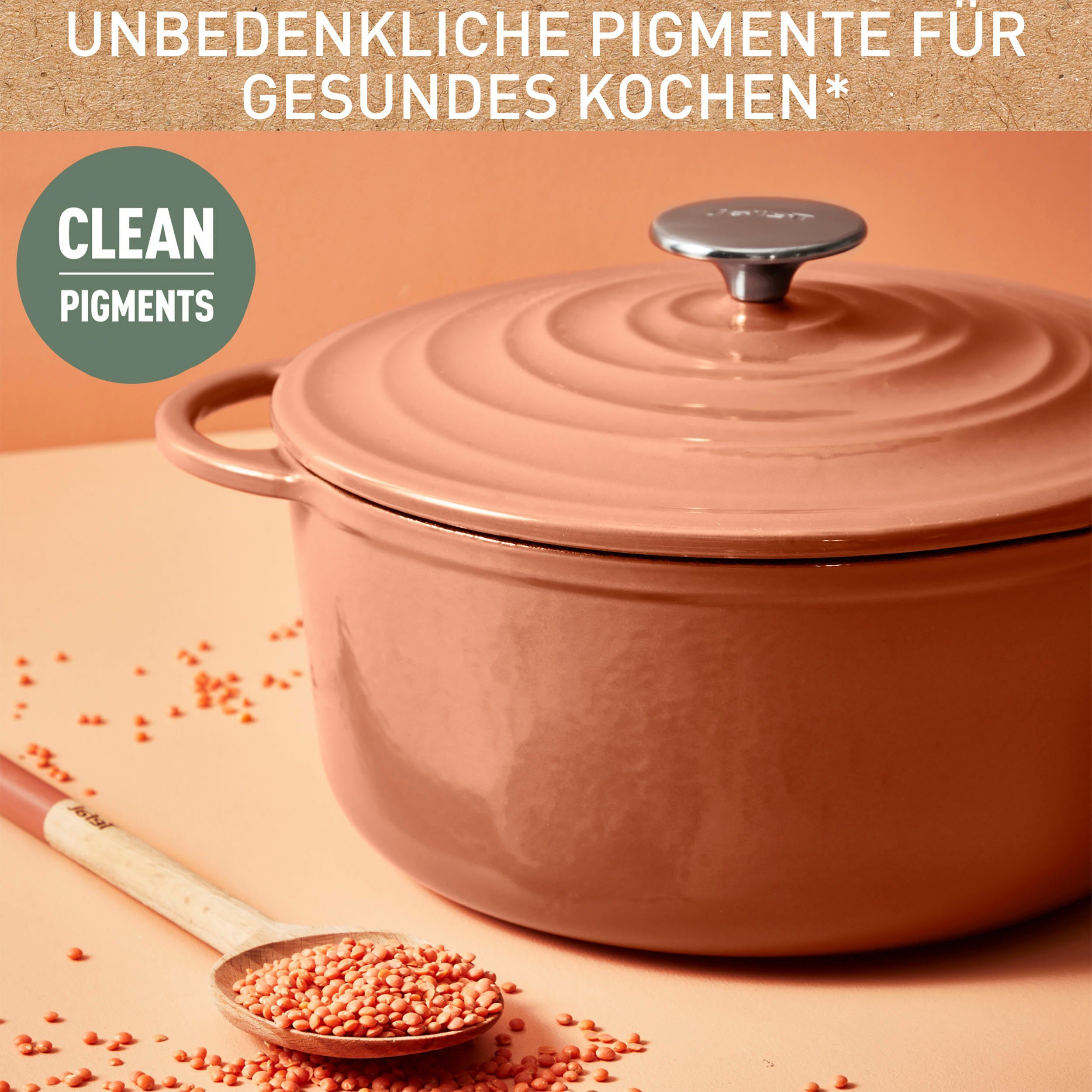 Tefal Kookpan LOV milieuvriendelijk, onschadelijke pigmenten, langzaam garen, ø 25 cm, inductie (1-delig)