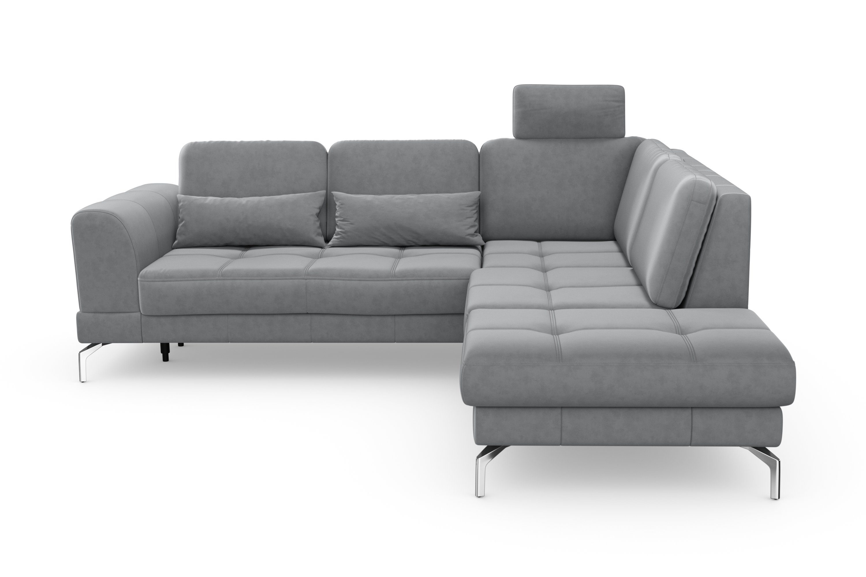 sit&more Hoekbank Bendigo L-vorm inclusief zitdiepteverstelling, bodemvrijheid 15 cm, in 2 pootkleuren
