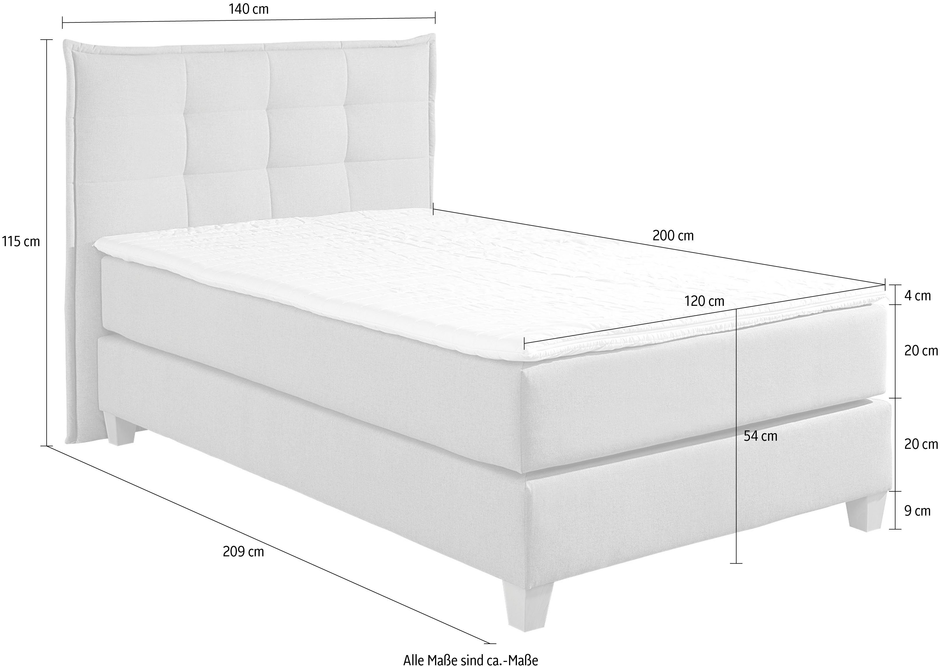 Home affaire Boxspring inclusief topmatras van comfortschuim