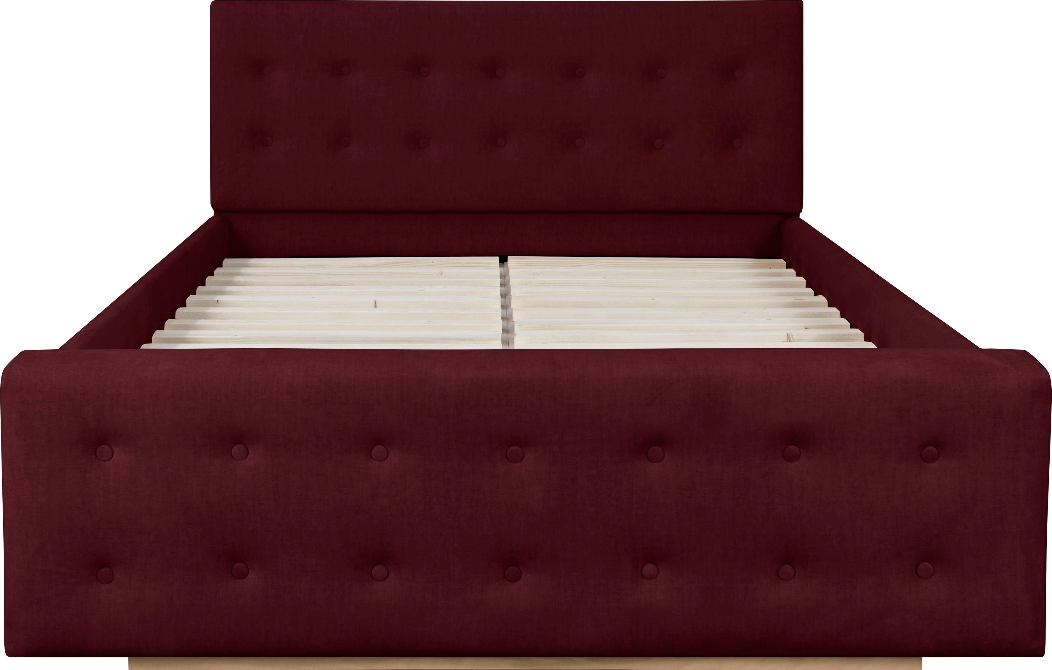 Home affaire Gestoffeerd bed Vaine in 5 breedten, ook in lengte 220 cm, incl. lattenrol