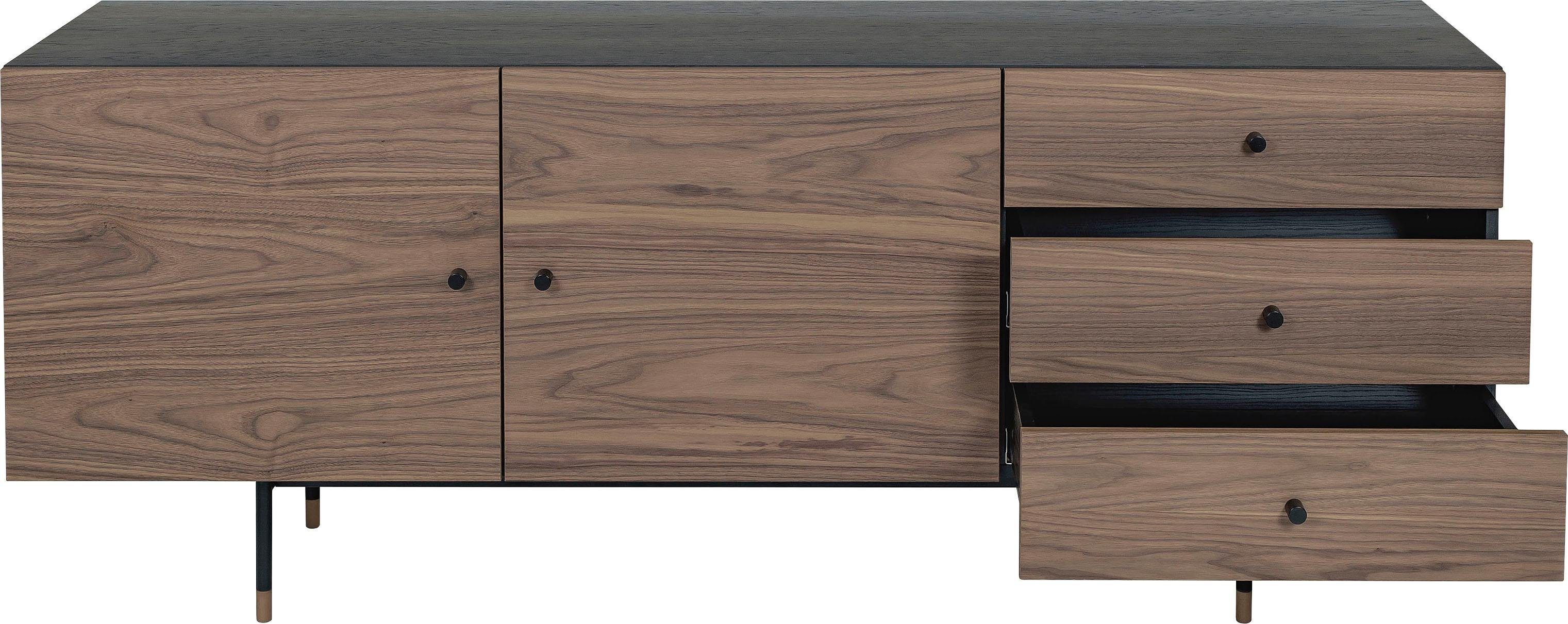 Woodman Dressoir Daniel Kast met walnootfineer, breedte 180 cm, FSC®