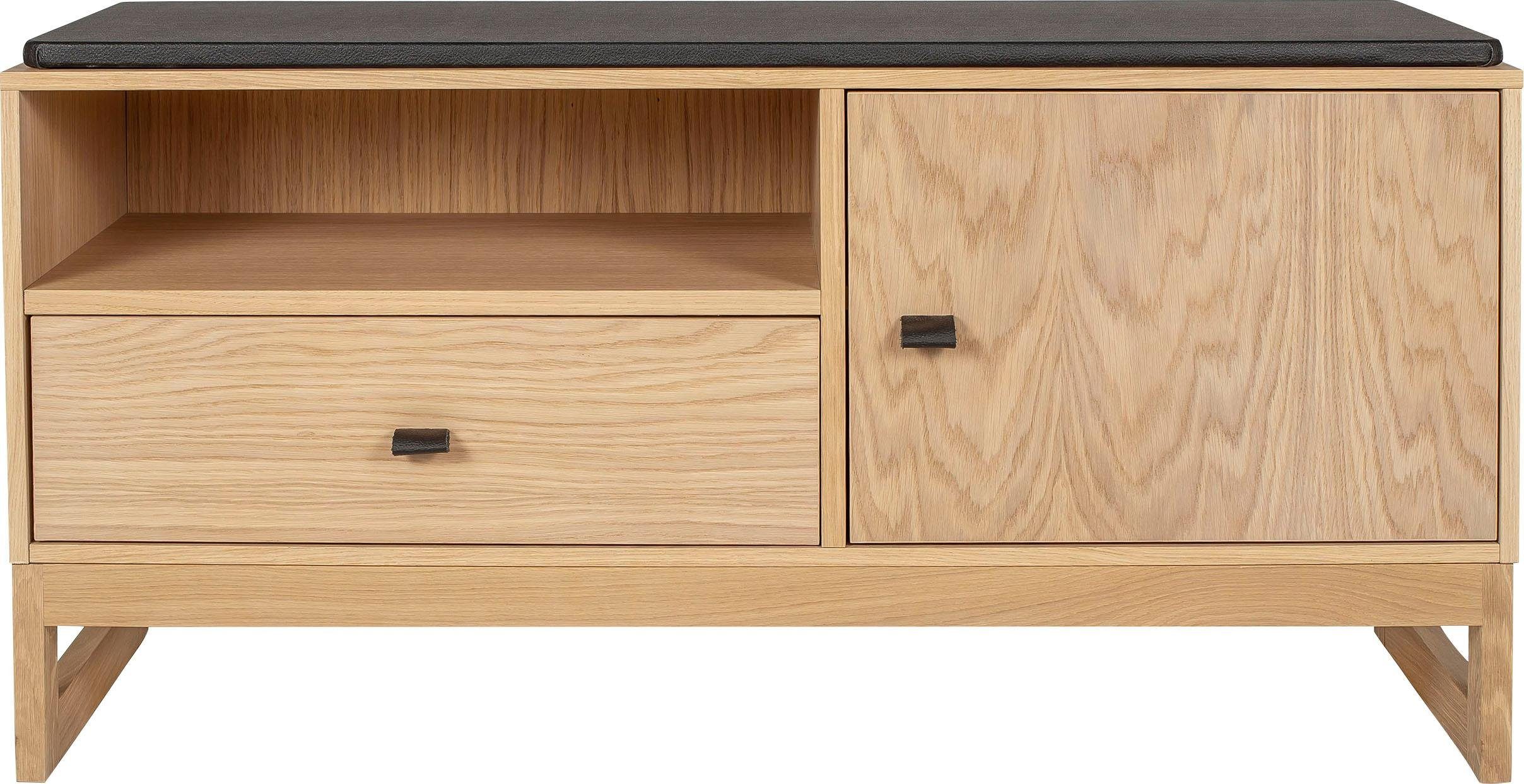 Woodman Schoenenbank Slussen in scandinavisch design, houtfineer van eiken