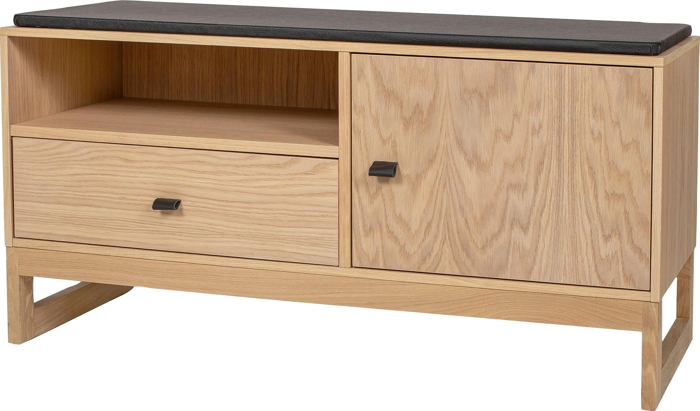 Woodman Schoenenbank Slussen in scandinavisch design, houtfineer van eiken