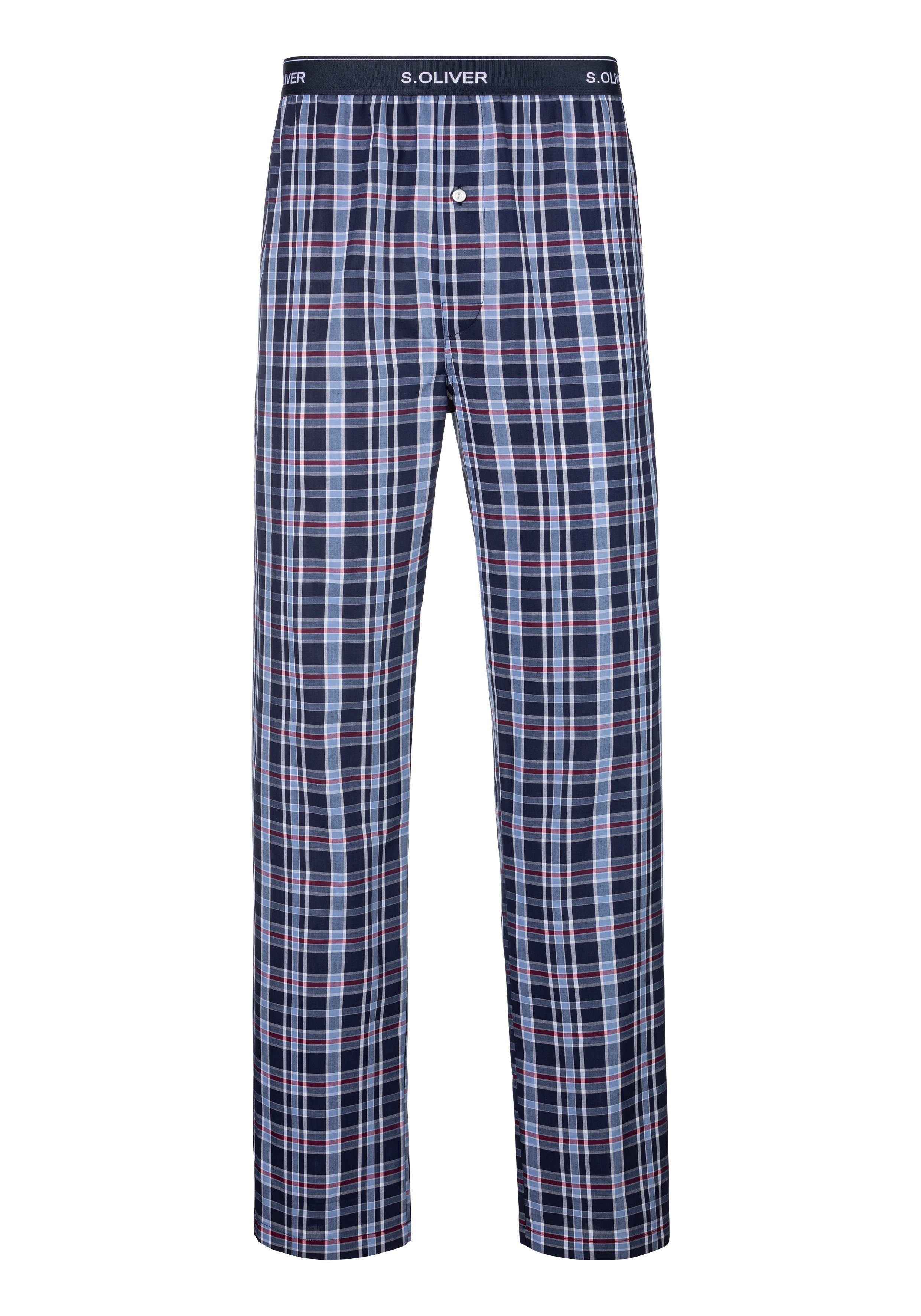 s.Oliver RED LABEL Beachwear Geweven broek met logo in de band