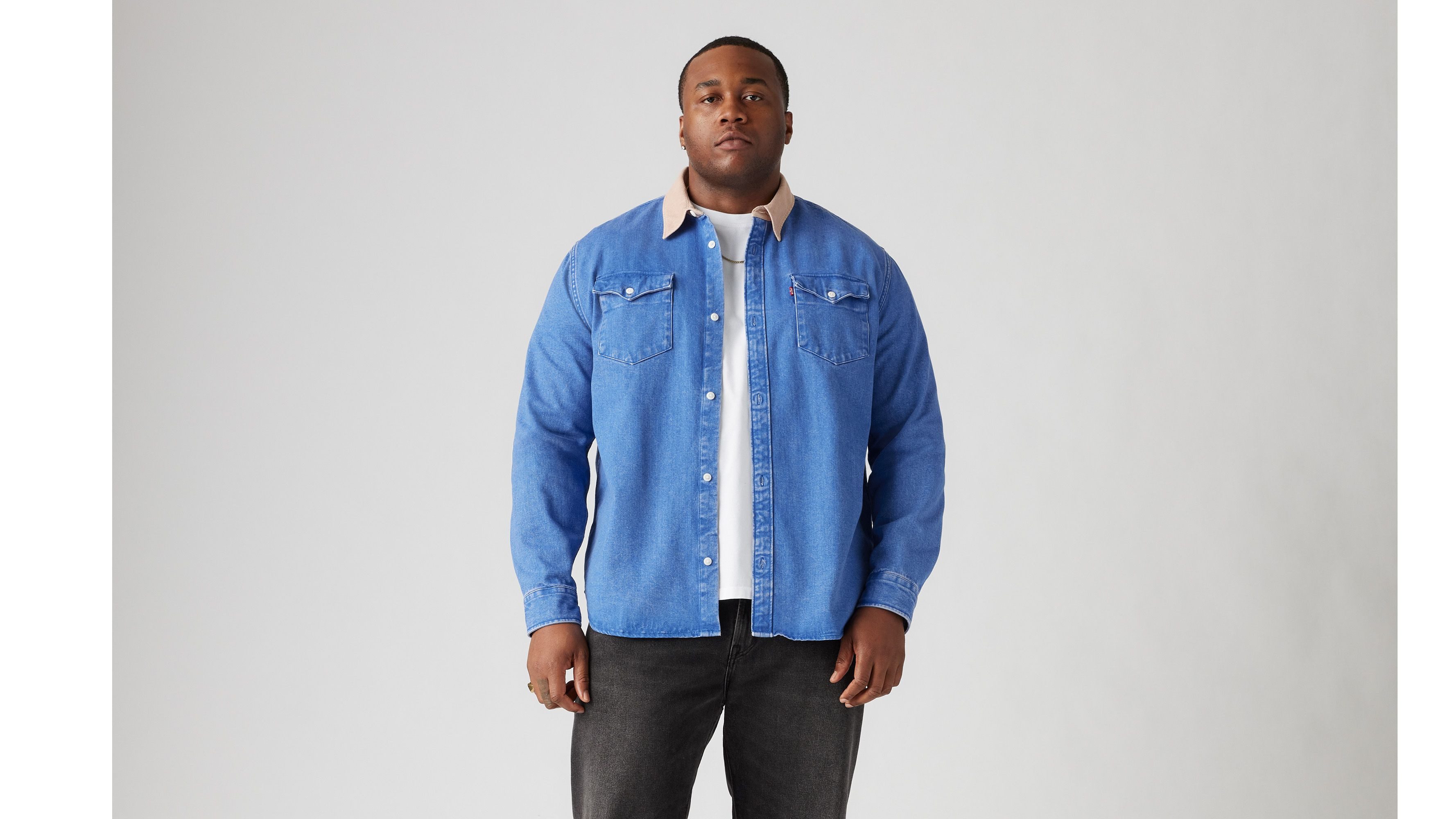 Levi's® Plus Jeans overhemd BIG RELAXED FIT WESTERN