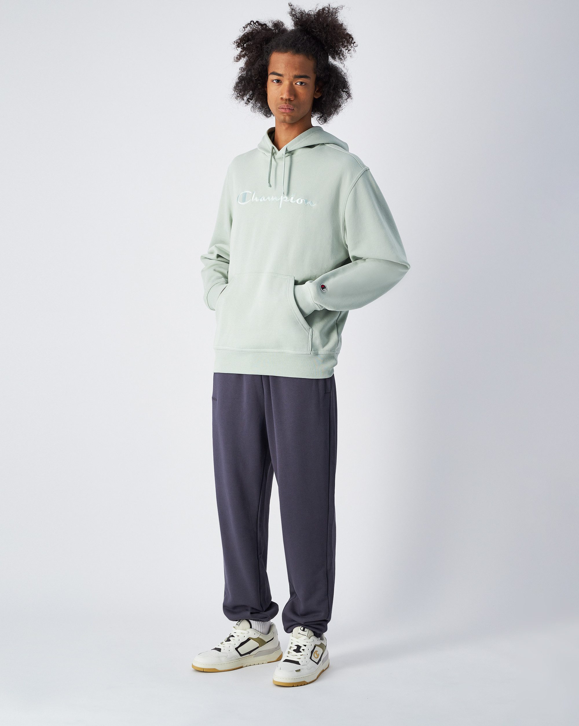 Champion Hoodie ICONS TONAL Terry Hoodie with Big Logo (1-delig)