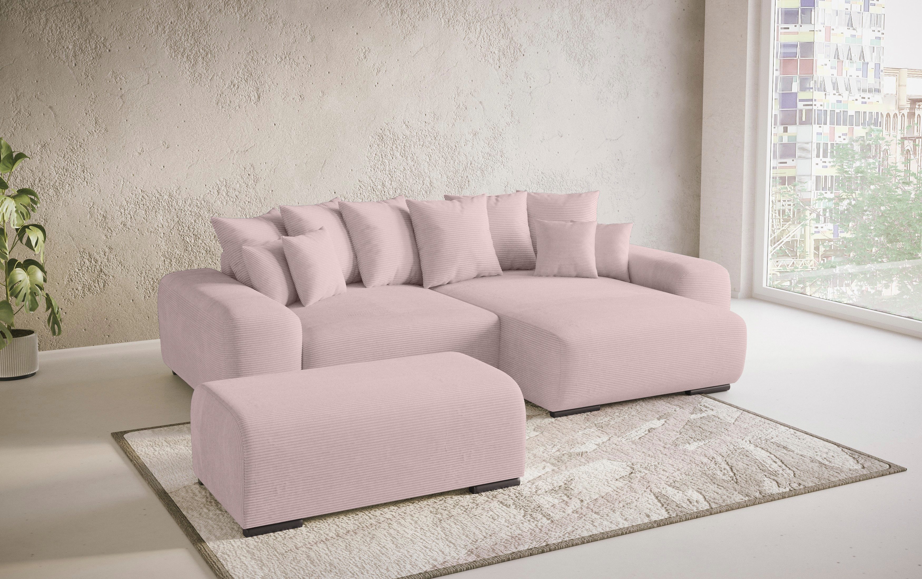 Mr. Couch Hoekbank Sundance, L-vorm Permanente slaper met bed, bedbox, tot 140 kg belastbaar