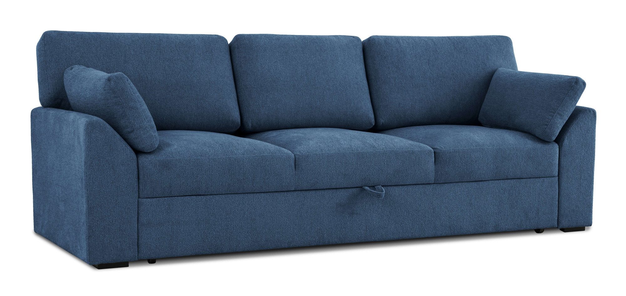 Home affaire 3-zitsbank Citry Breedte 233 cm, chenille, met bedfunctie, ligoppervlak 144x190 cm