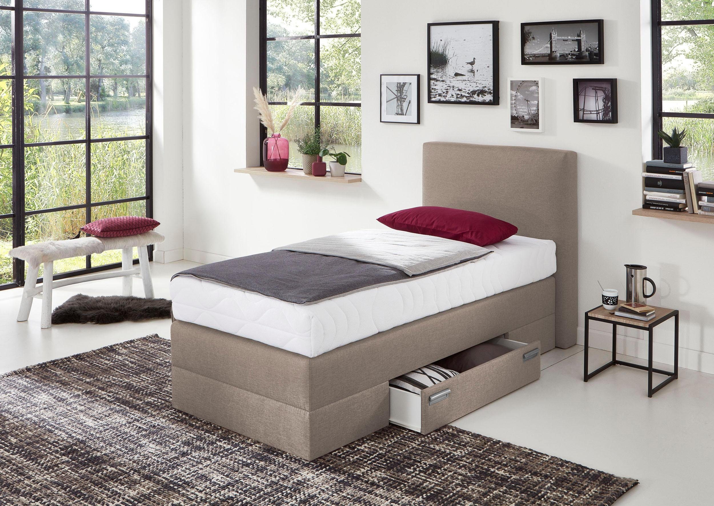 Westfalia Polsterbetten Boxspring met lades en sierkussens