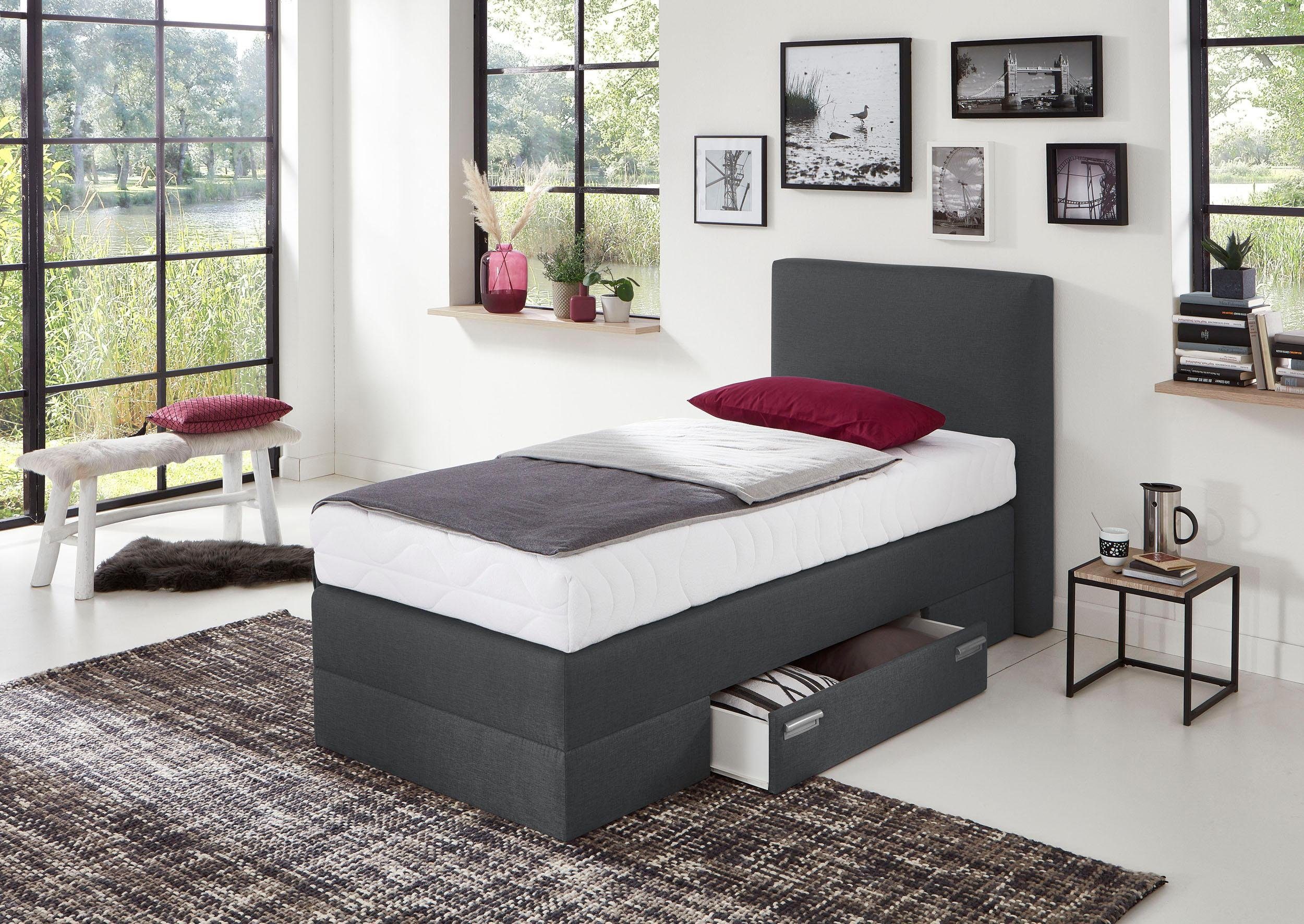 Westfalia Polsterbetten Boxspring met lades en sierkussens