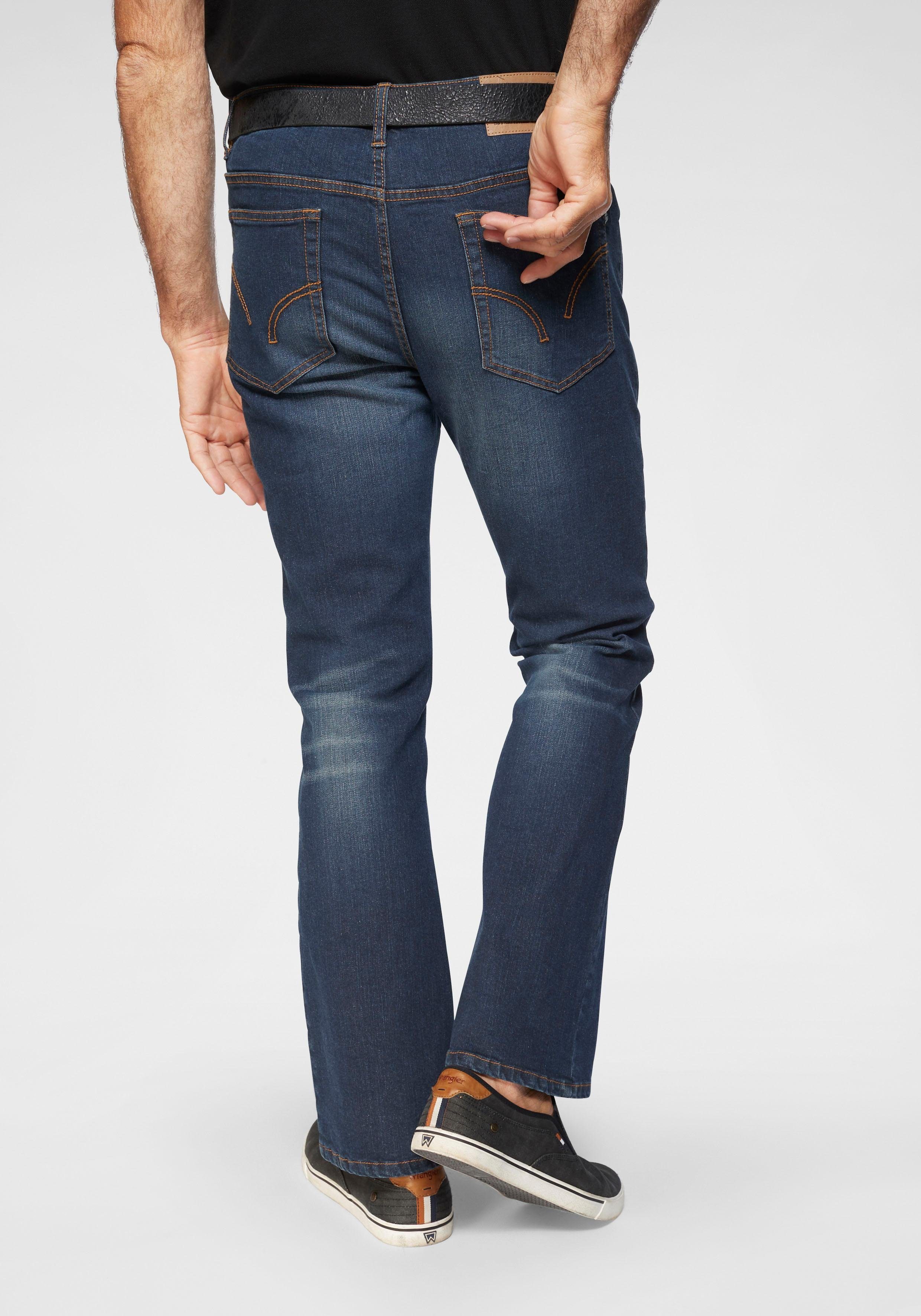 Arizona Bootcut jeans MIKE uitlopende broek, lage taillehoogte, stretchkwaliteit