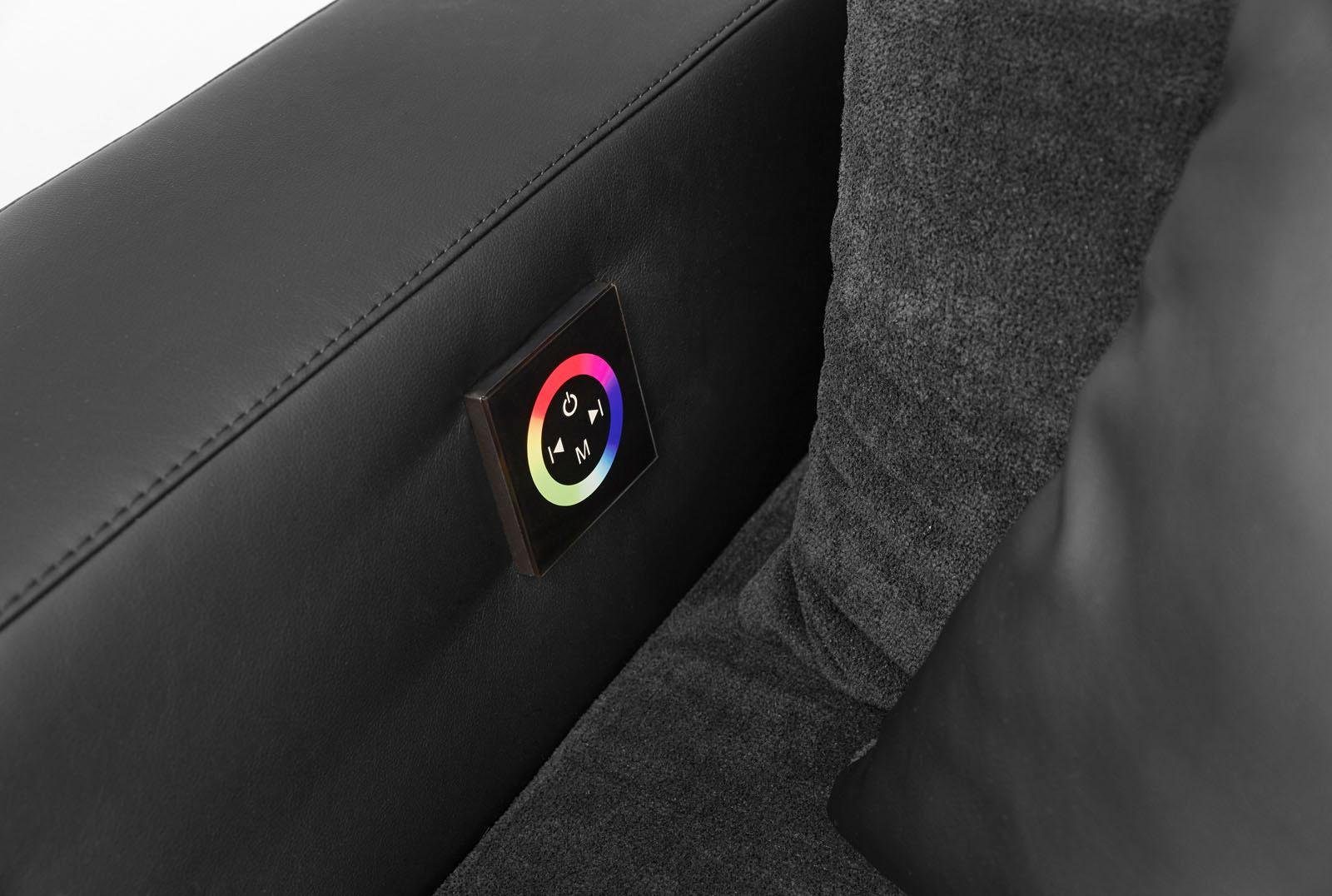 Jockenhöfer Gruppe Hoekbank Laredo inclusief rgb-ledverlichting en bluetooth-geluidssysteem