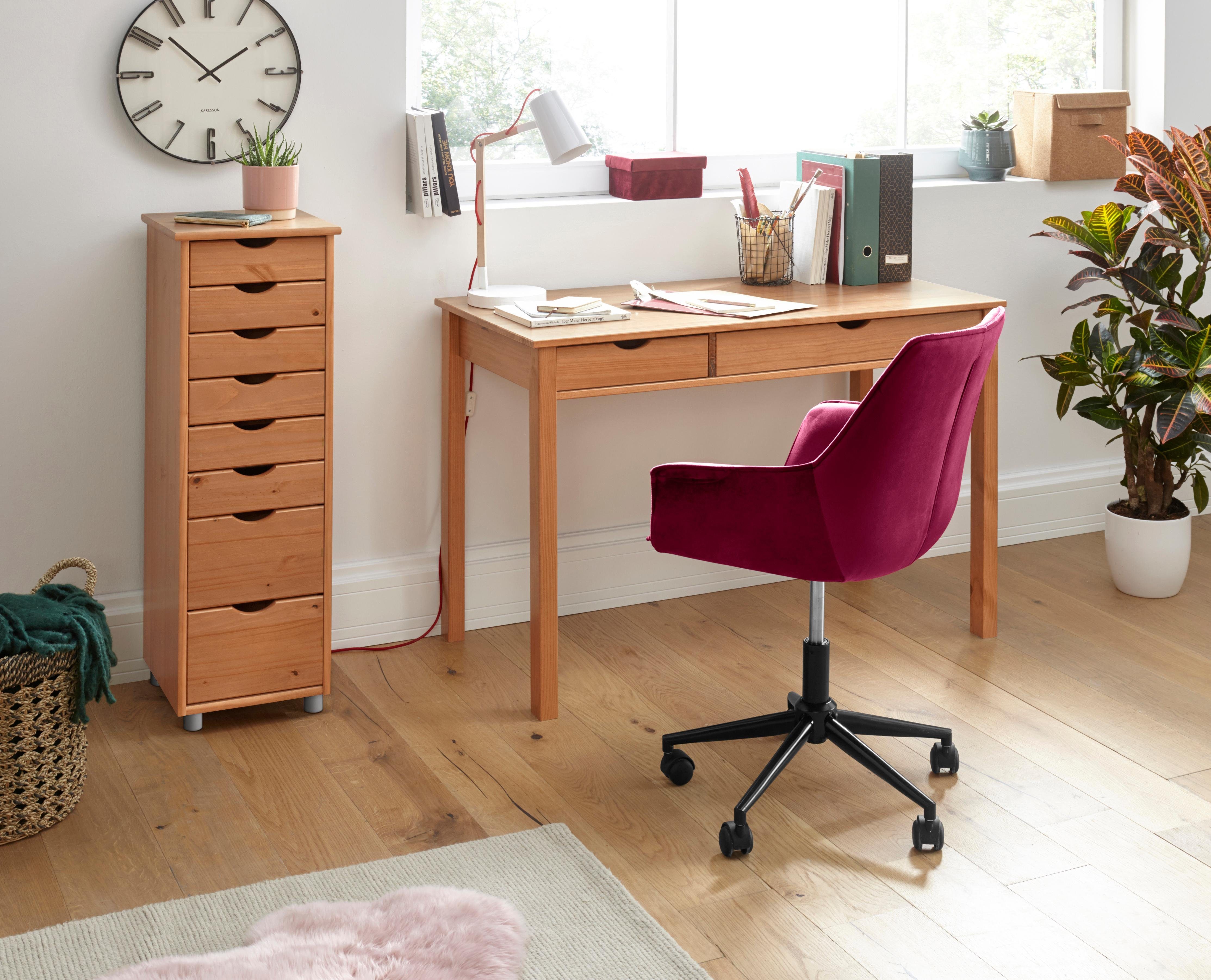 INOSIGN Bureau Gava massief grenenhout, voor het thuiskantoor, laptoptafel breedte 120 cm