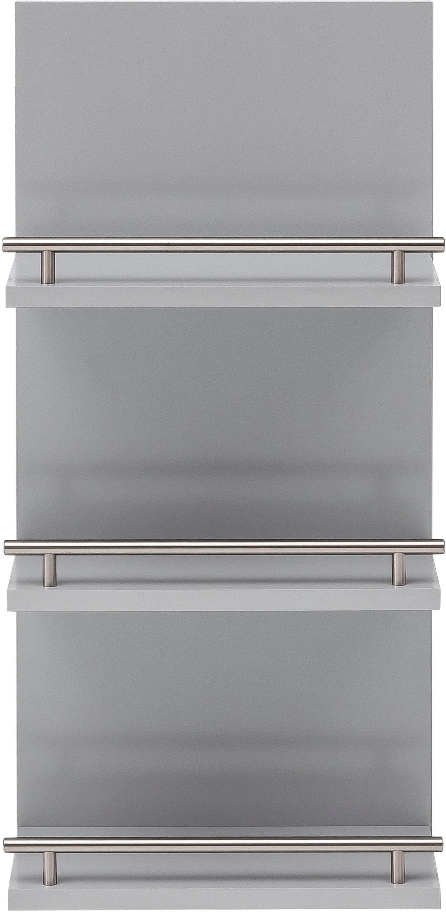 Schildmeyer Wandplank Nikosia Breedte 30 cm, 3 plateaus, met metalen reling