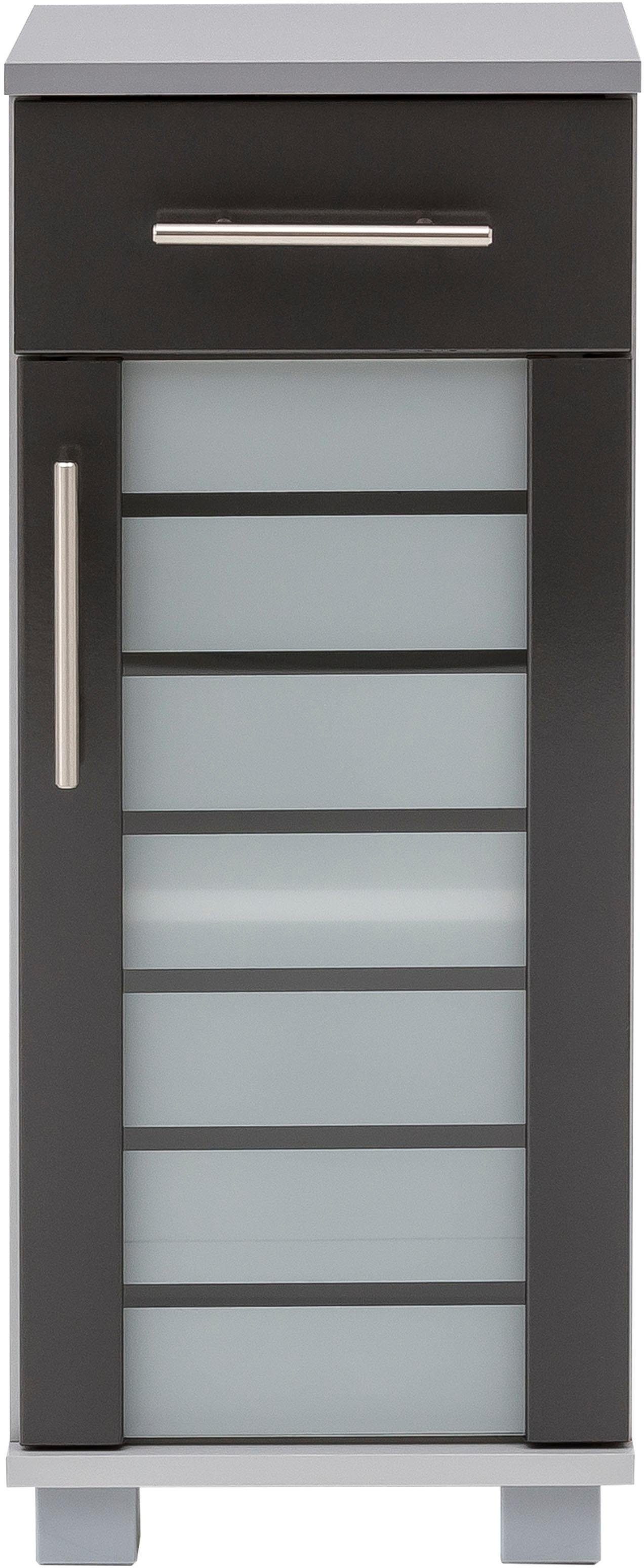 Schildmeyer Onderkast Nikosia Breedte 30 cm, met glasdeur, 1 lade, mdf-fronten, metalen grepen