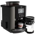 krups volautomatisch koffiezetapparaat ea819e arabica latte, 1450 w, watertankcapaciteit: 1,7 liter, pompdruk: 15 bar, lcd-display zwart